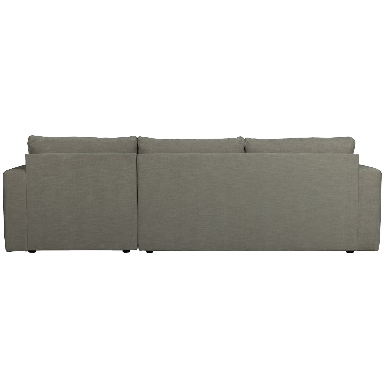 BAR CHAISE LONGUE GEWEBTER STOF RECHTS WARMGRAU