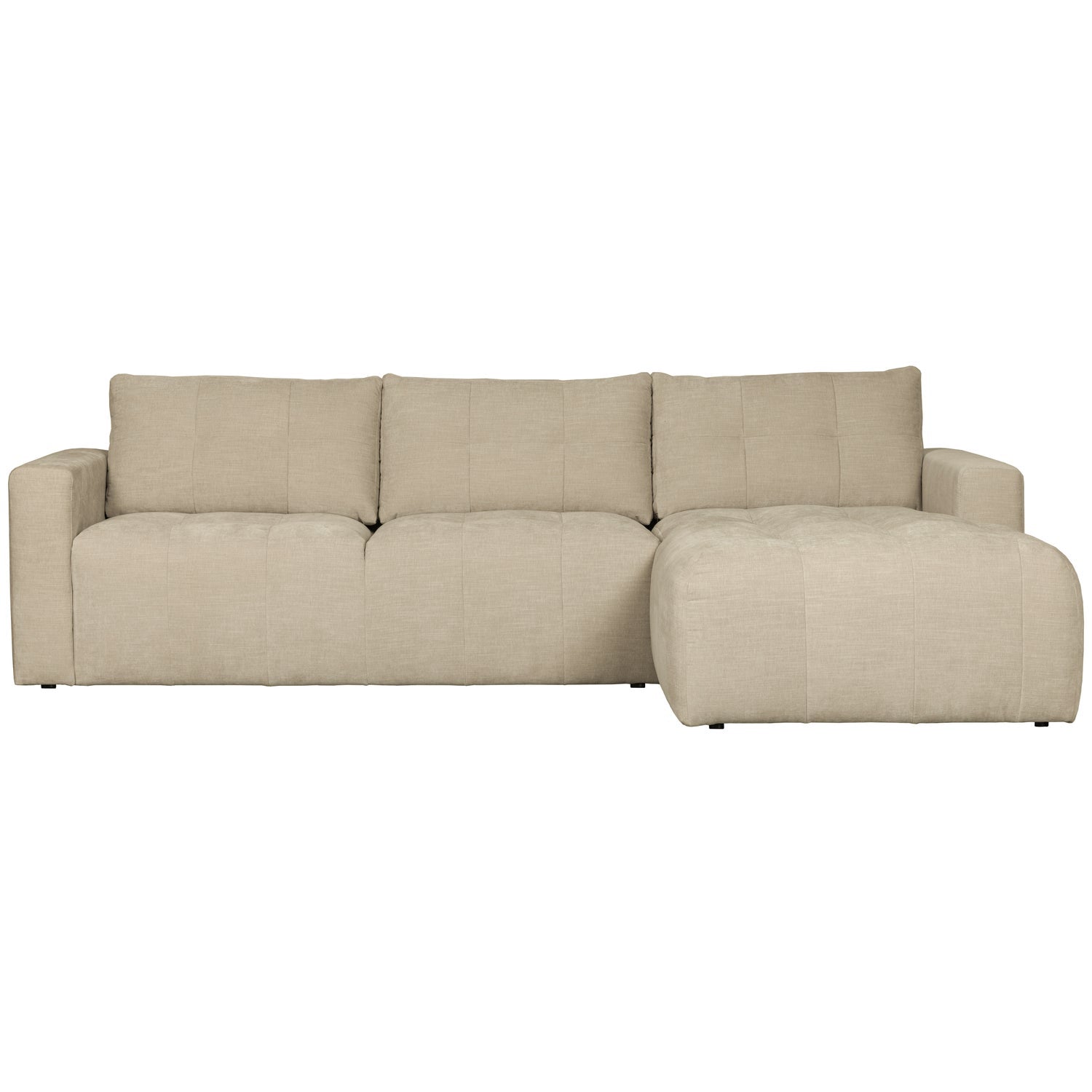 BAR CHAISE LONGUE GEWEBTER STOF RECHTS SAND