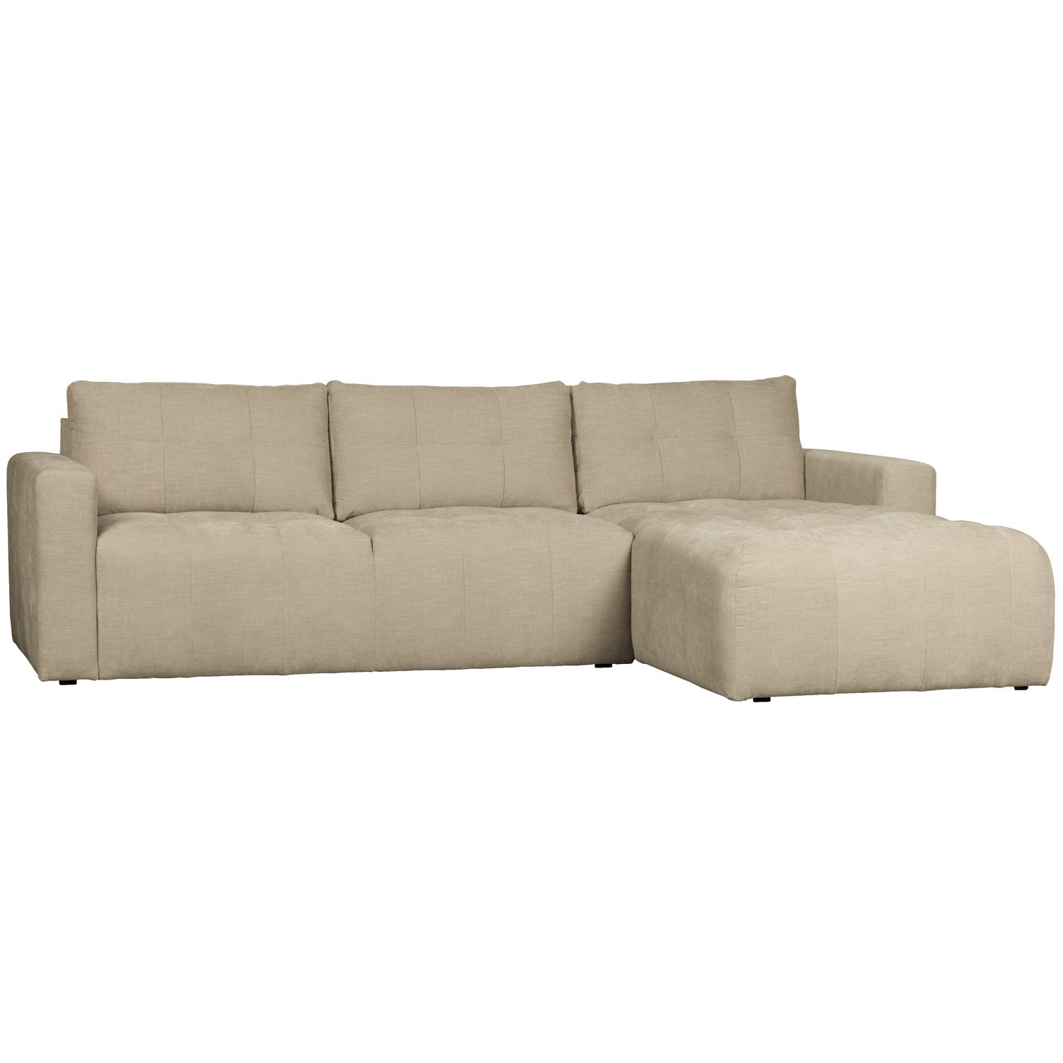 BAR CHAISE LONGUE GEWEBTER STOF RECHTS SAND