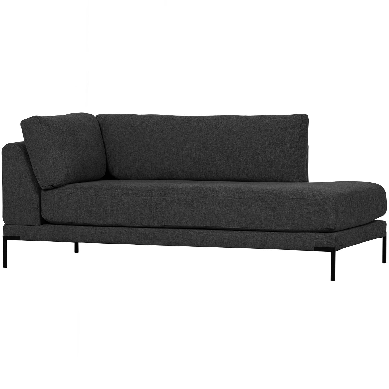 COUPLE LOUNGE ELEMENT RECHTS DUNKEL GRAU
