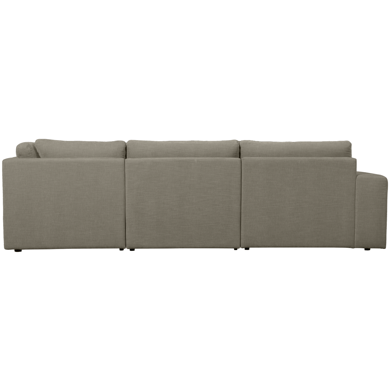FAMILY ECKSOFA RUNDUNG RECHTS WARMGRAU