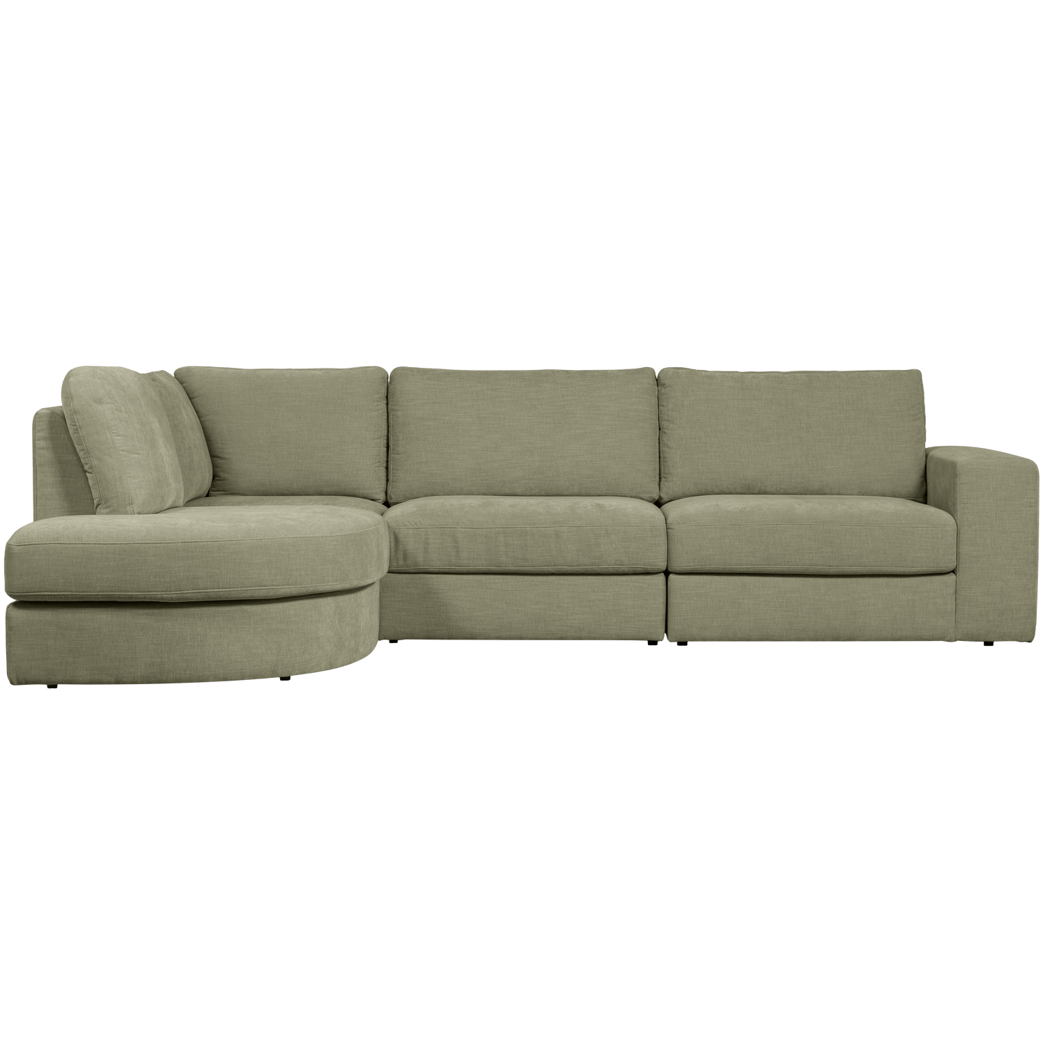 FAMILY ECKSOFA RUNDUNG LINKS GRUN