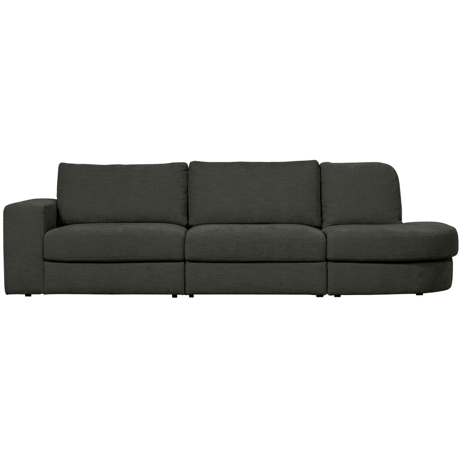 FAMILY 2,5-SITZER SOFA RUNDUNG RECHTS ANTHRAZIT