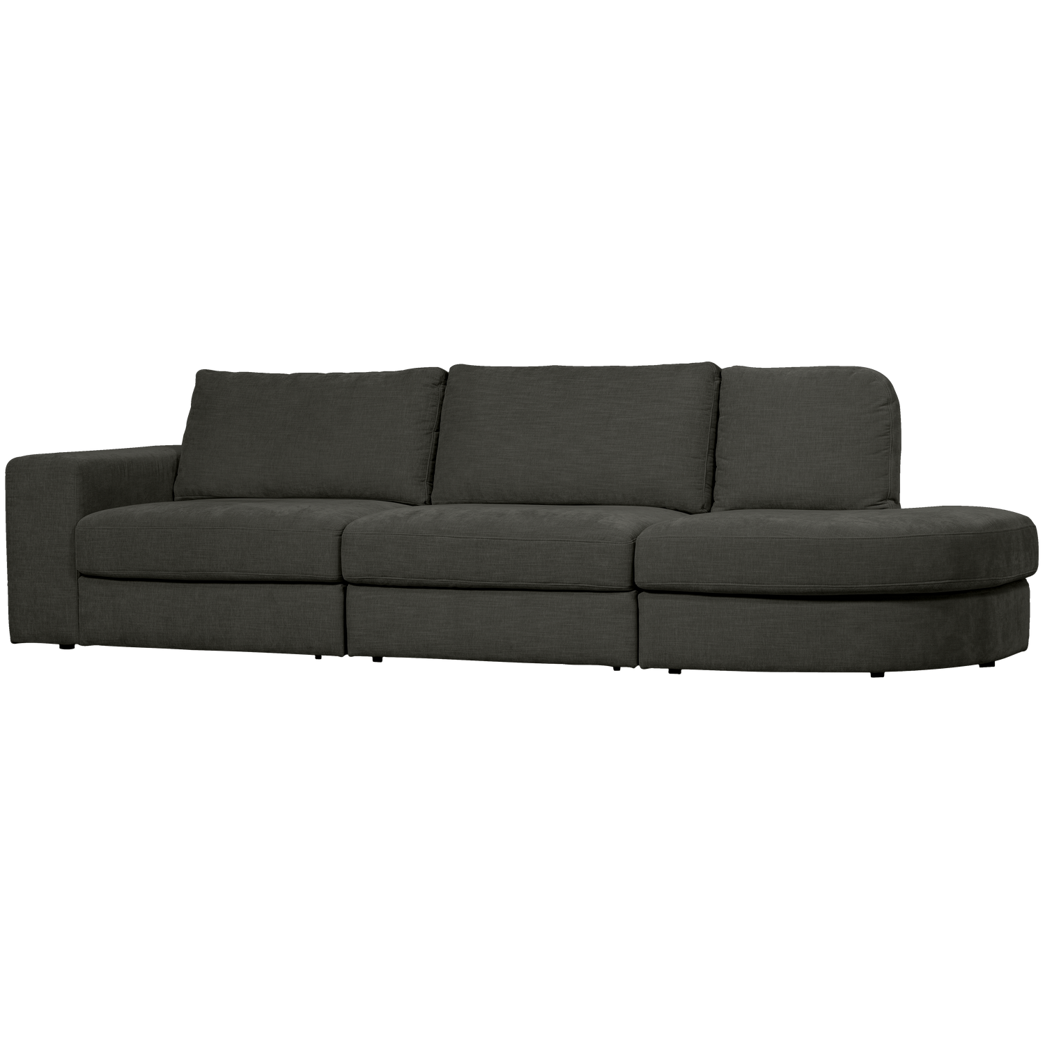 FAMILY 2,5-SITZER SOFA RUNDUNG RECHTS ANTHRAZIT