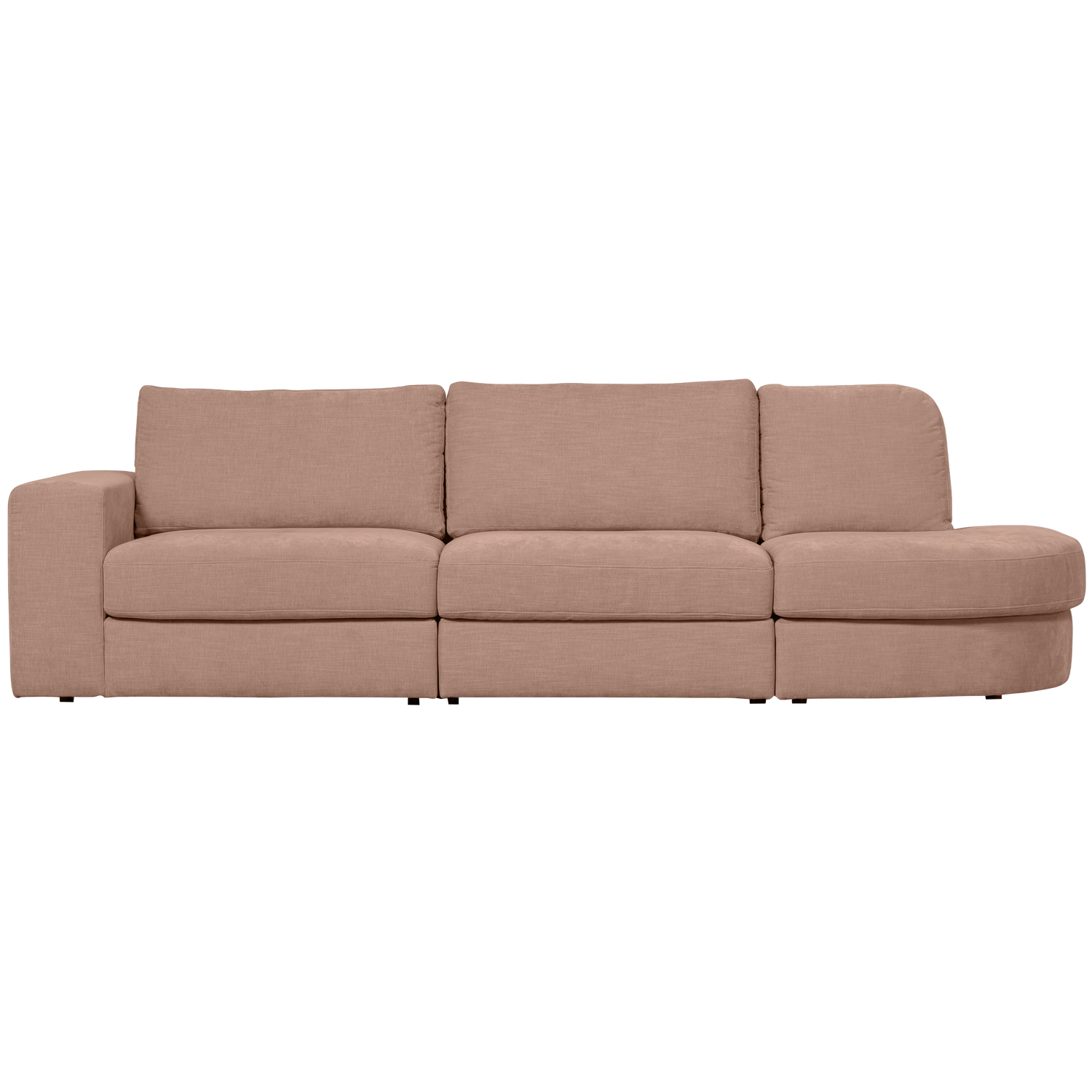 FAMILY 2,5-SITZER SOFA RUNDUNG RECHTS ROSA