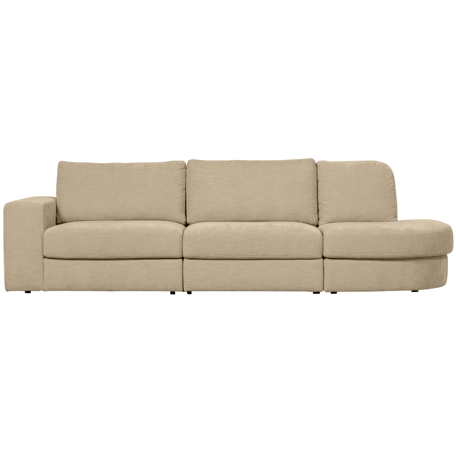 FAMILY 2,5-SITZER SOFA RUNDUNG RECHTS SAND