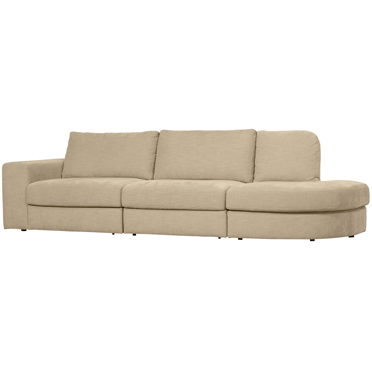 FAMILY 2,5-SITZER SOFA RUNDUNG RECHTS SAND