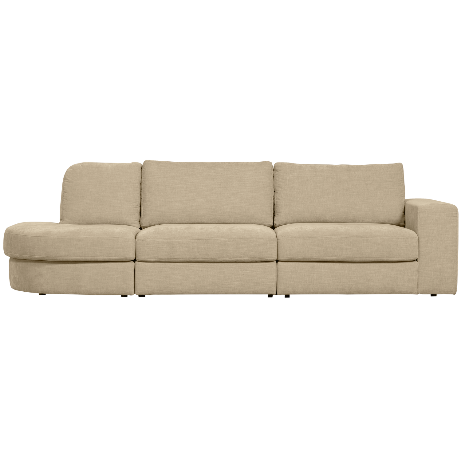 FAMILY 2,5-SITZER SOFA RUNDUNG LINKS SAND