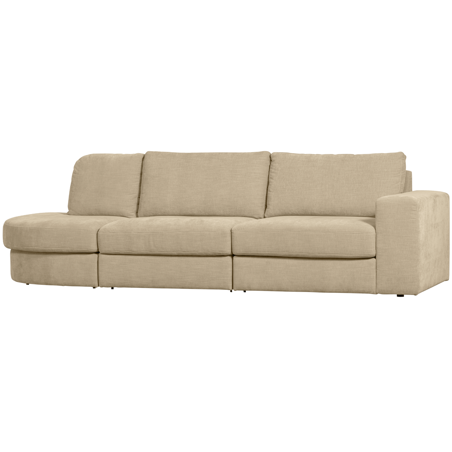 FAMILY 2,5-SITZER SOFA RUNDUNG LINKS SAND