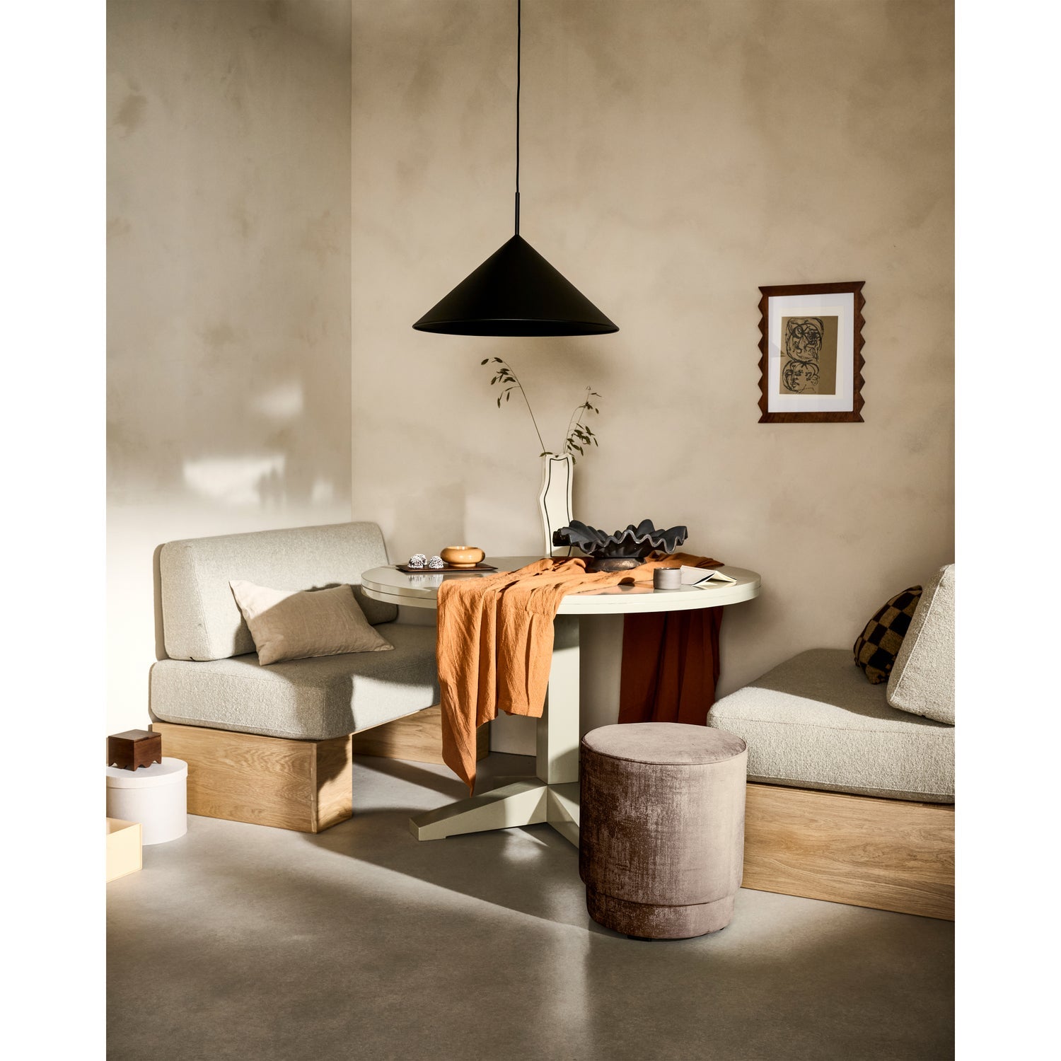 DECK ROUND ESSTISCH O120CM MANGO HOLZ CLAY