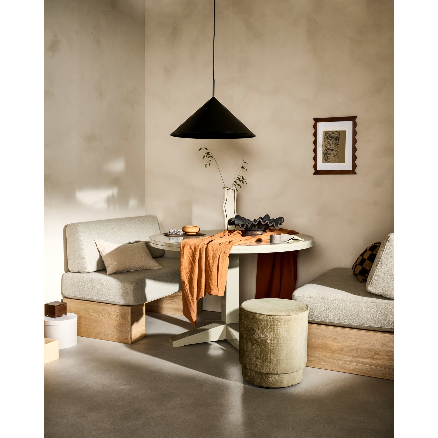 DECK ROUND ESSTISCH O120CM MANGO HOLZ CLAY