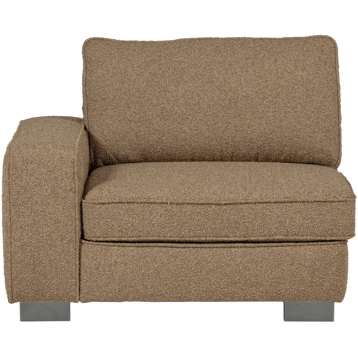 LAZY 1-SITZER ELEMENT ARM LINKS BOUCLE BRAUN