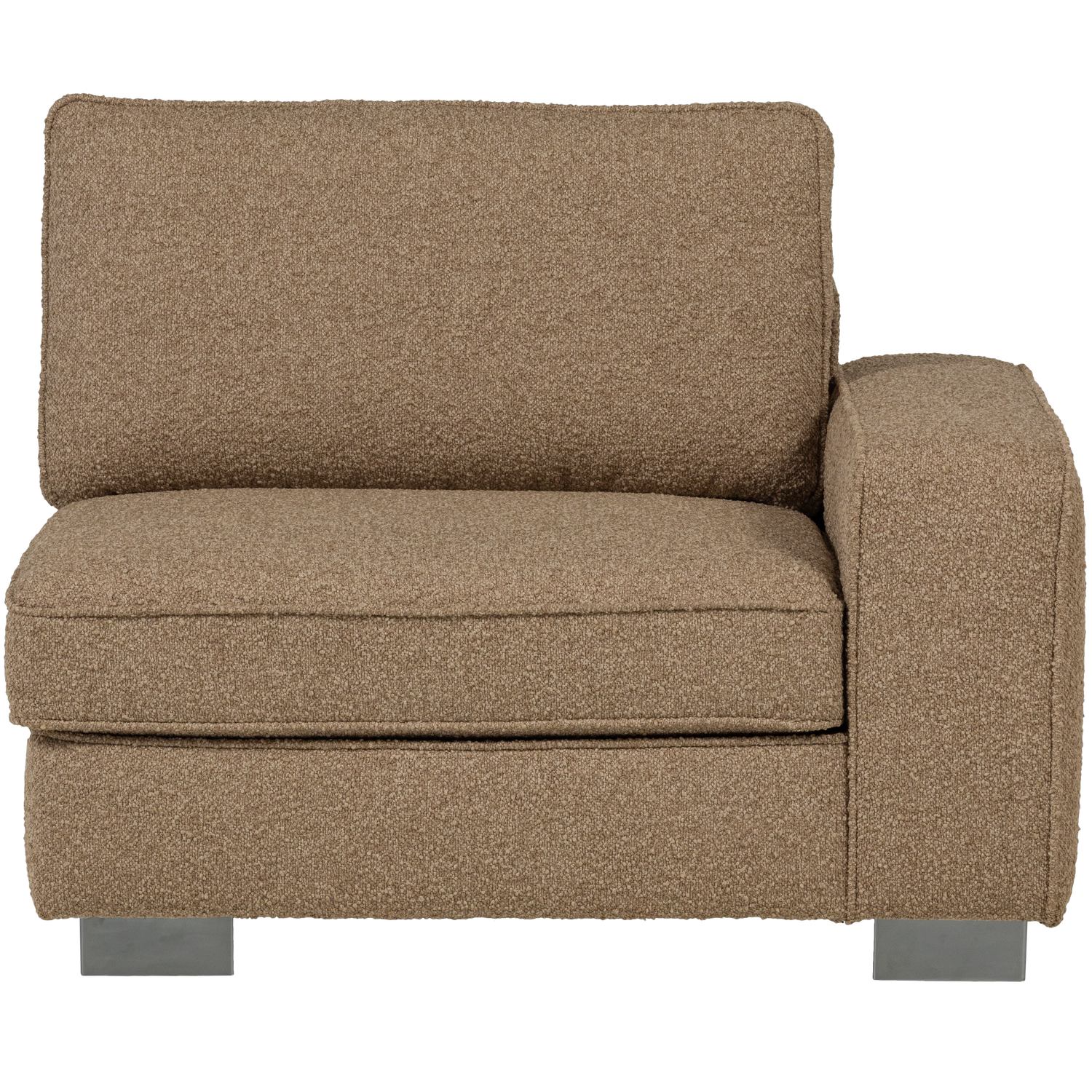 LAZY 1-SITZER ELEMENT ARM RECHTS BOUCLE BRAUN