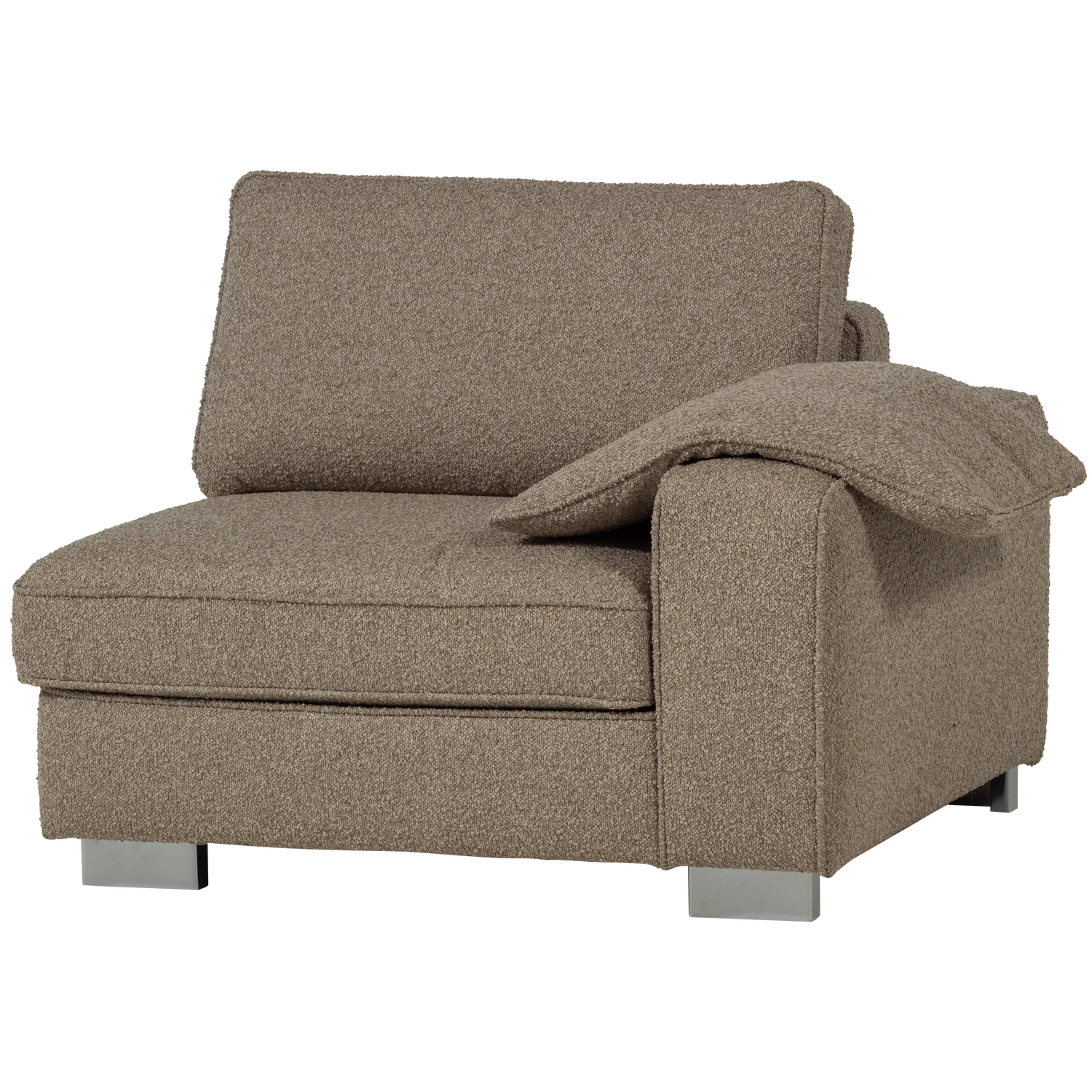 LAZY 1-SITZER ELEMENT ARM RECHTS BOUCLE SAND
