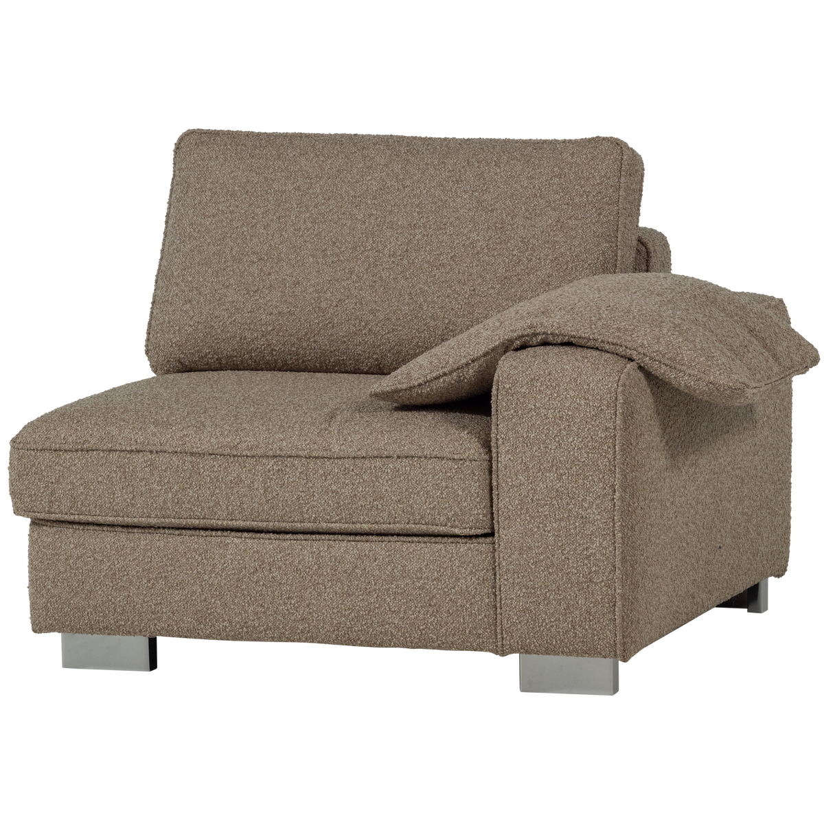 LAZY 1-SITZER ELEMENT ARM RECHTS BOUCLE SAND