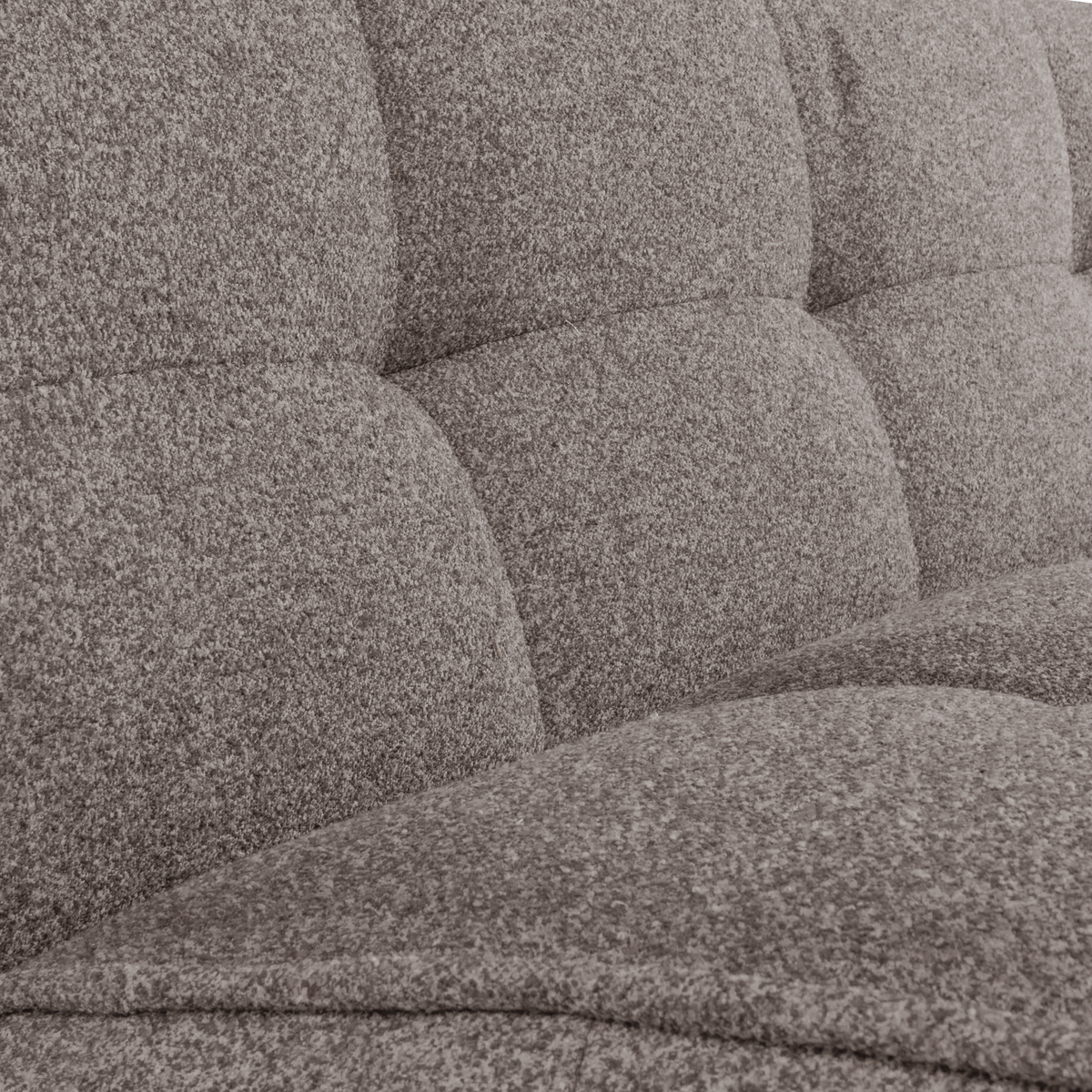 CLUSTER 3-SITZER SOFA BOUCLE MITTELBRAUN