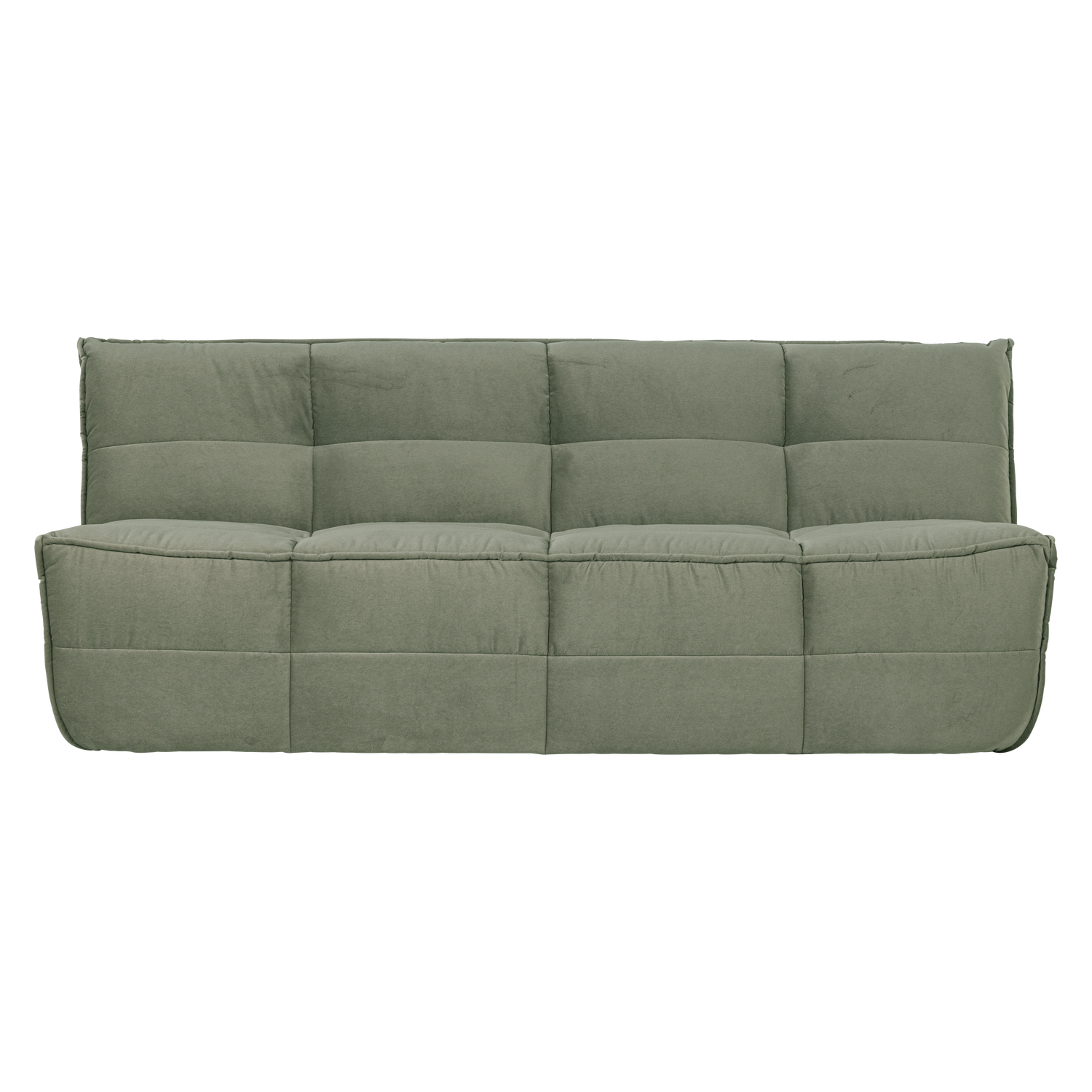 CLUSTER 3-SITZER SOFA SAMT PISTAZIEN GRÜN