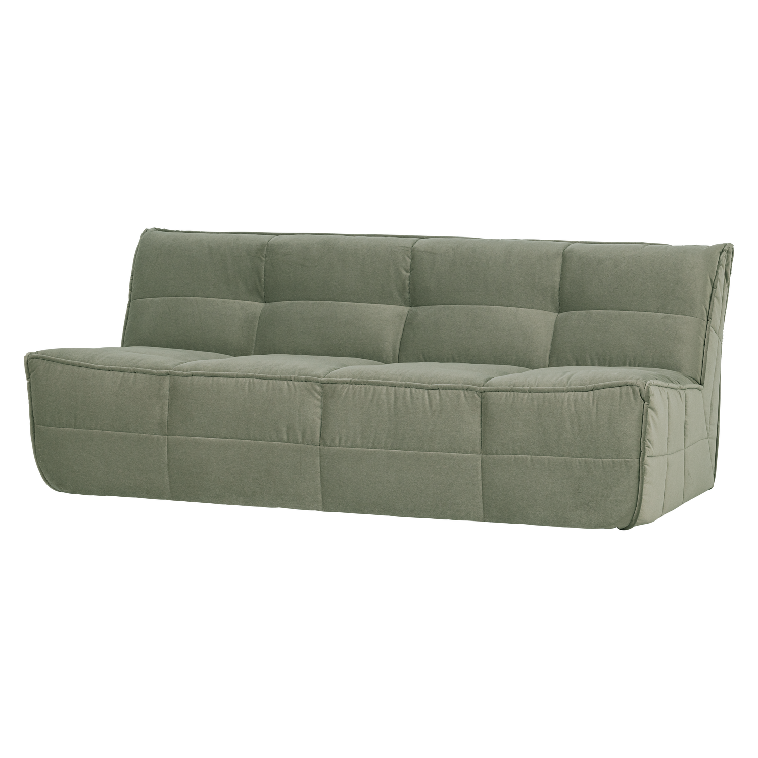 CLUSTER 3-SITZER SOFA SAMT PISTAZIEN GRÜN