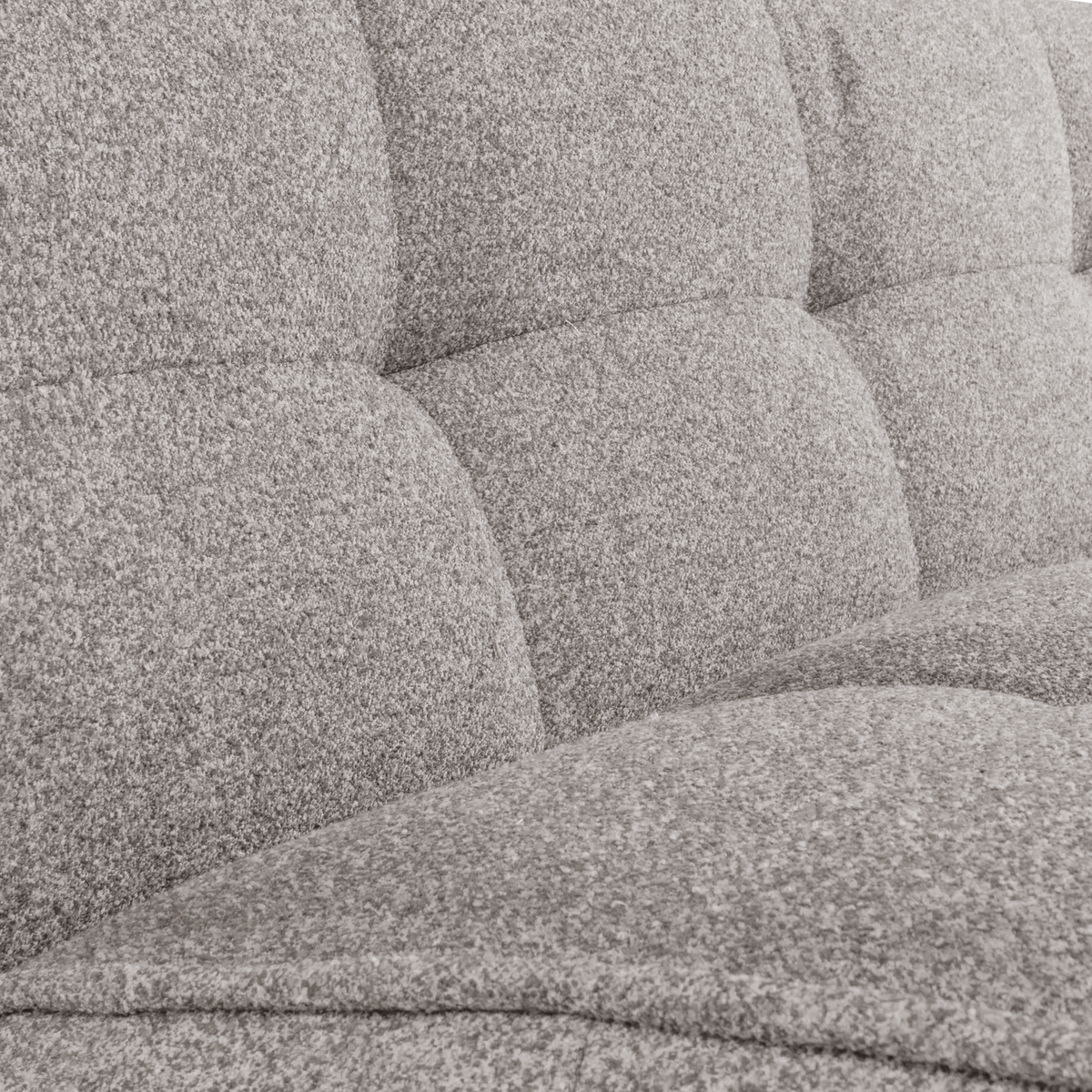 CLUSTER 3-SITZER SOFA BOUCLE WARMES GRAU
