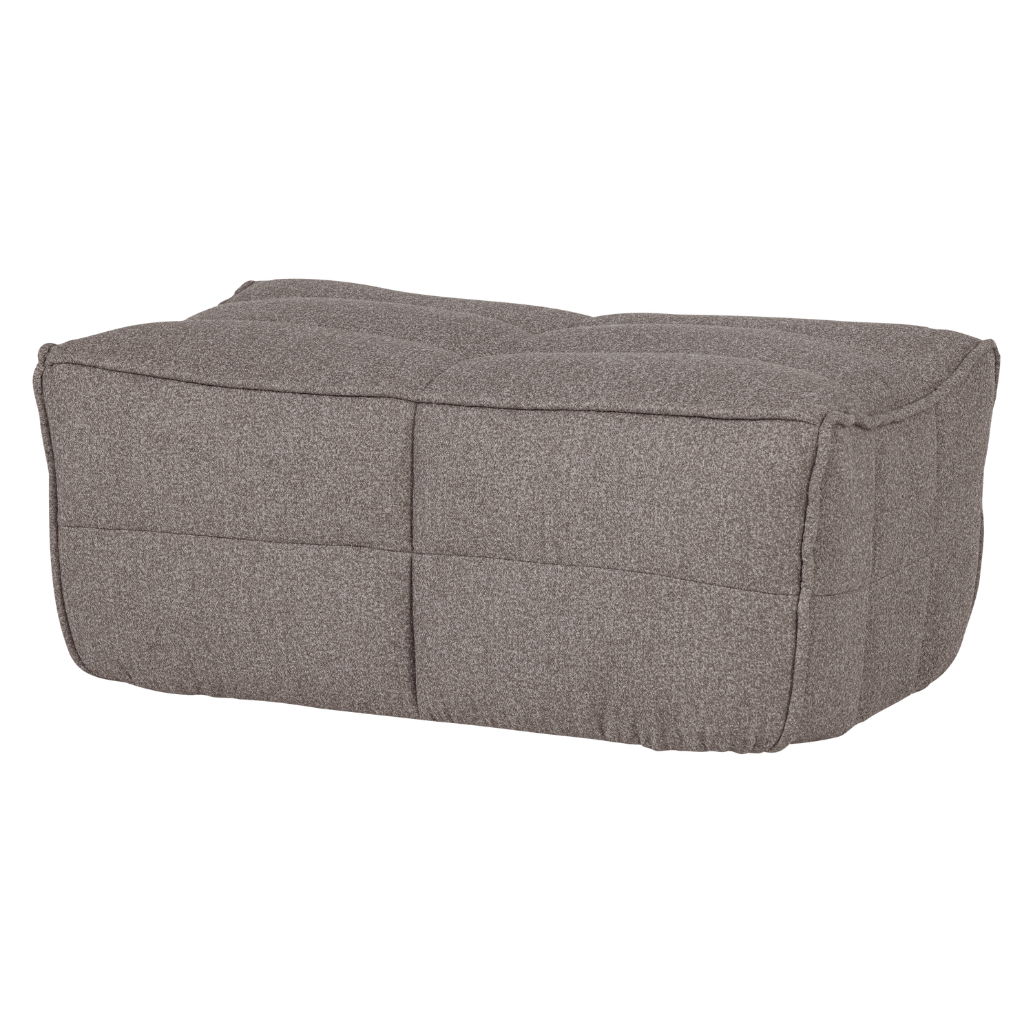 CLUSTER HOCKER BOUCLE MITTELBRAUN