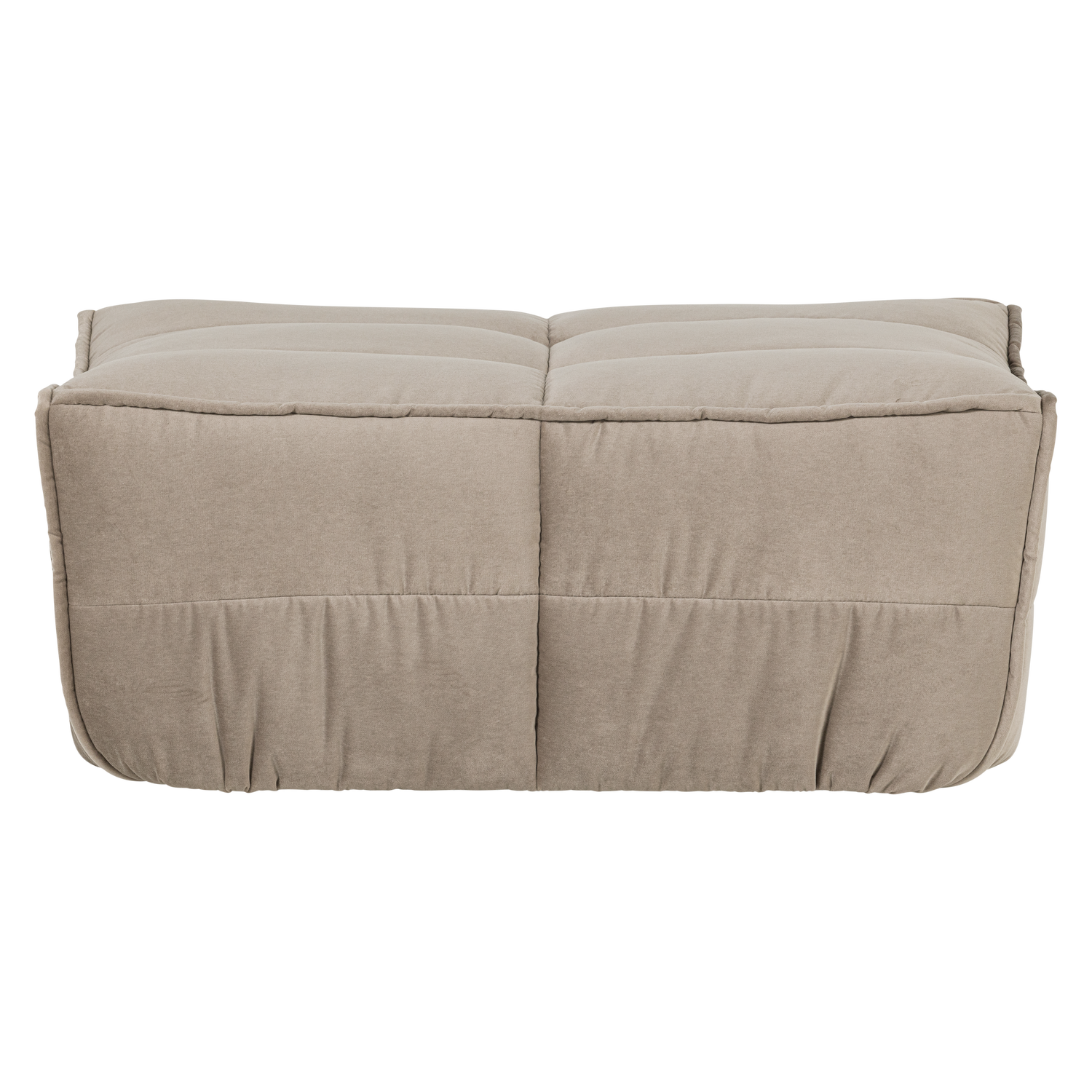 CLUSTER HOCKER SAMT WARMES TAUPE