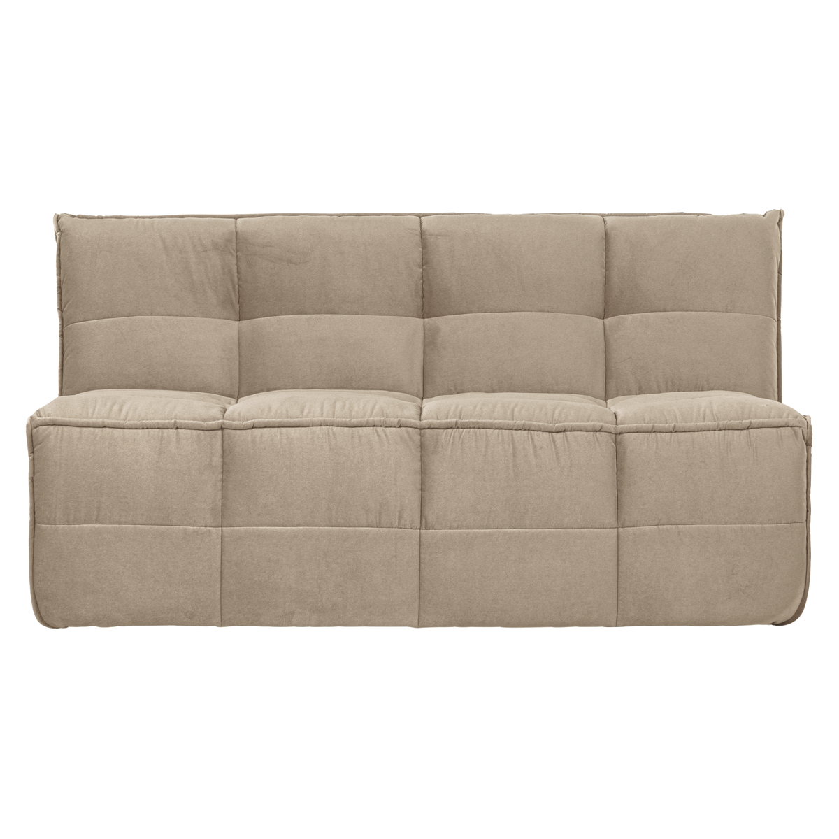 CLUSTER ESSBANK MIT RÜCKENLEHN SAMT SOFT BEIGE