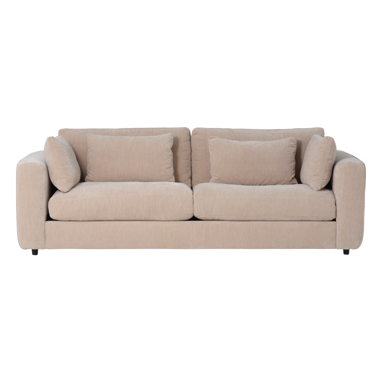 CHUNKY 3-SITZER SOFA CHENILLE SAND