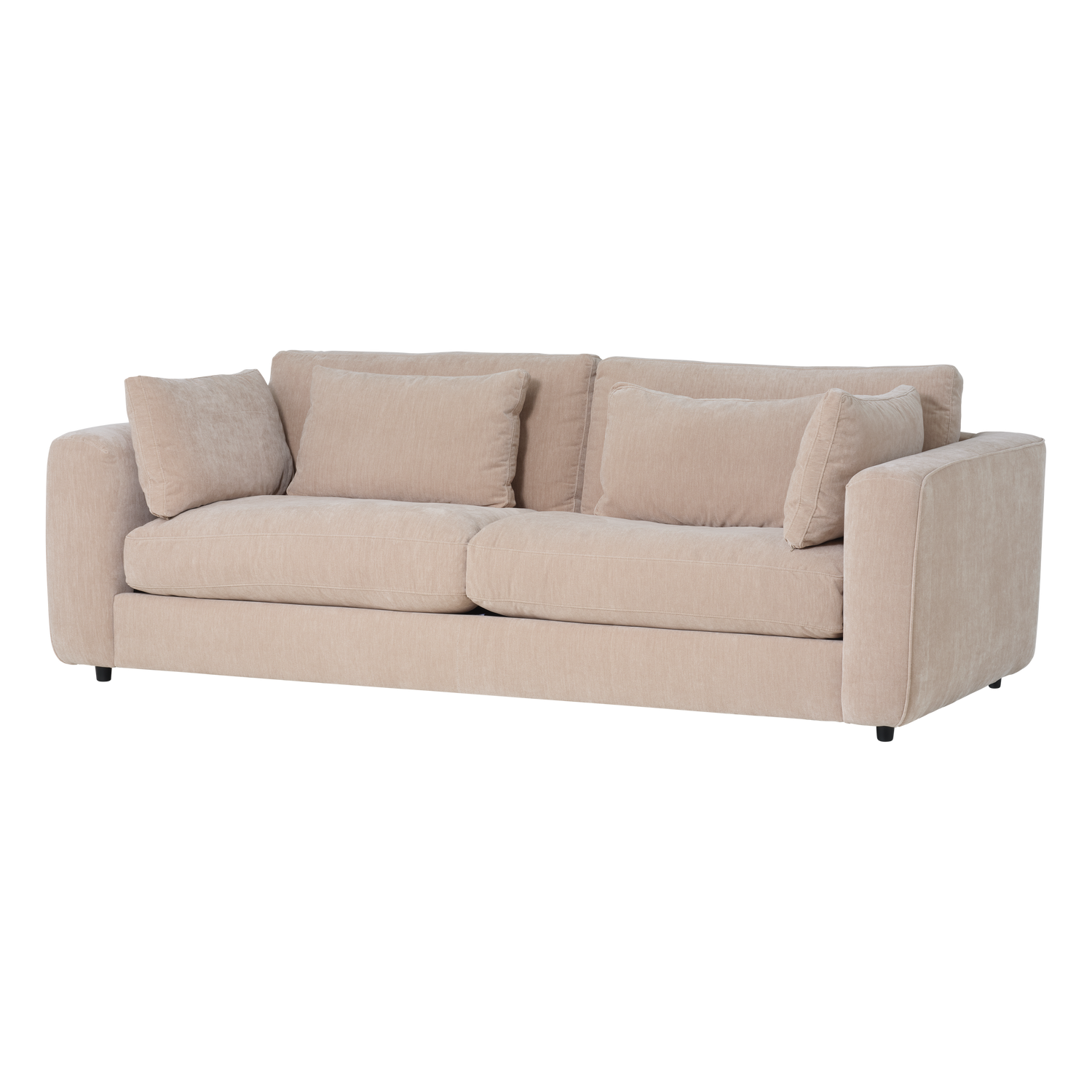 CHUNKY 3-SITZER SOFA CHENILLE SAND