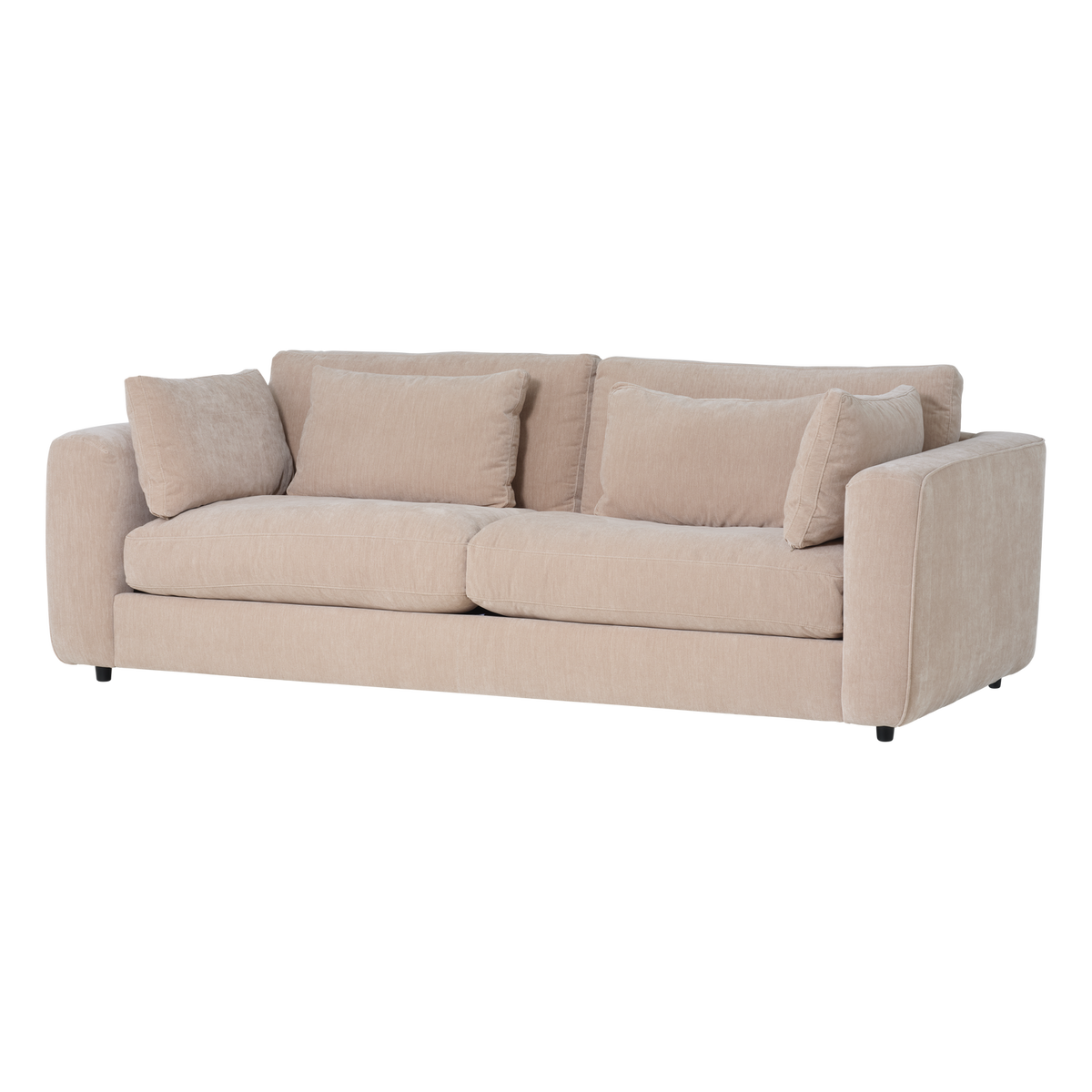 CHUNKY 3-SITZER SOFA CHENILLE SAND