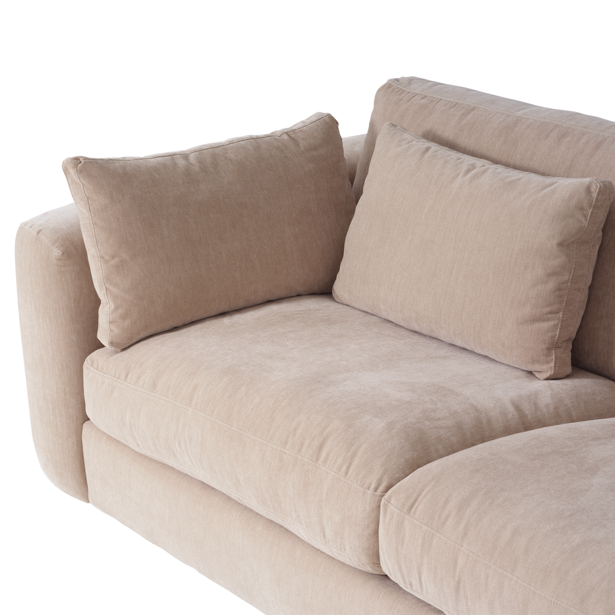 CHUNKY 3-SITZER SOFA CHENILLE SAND