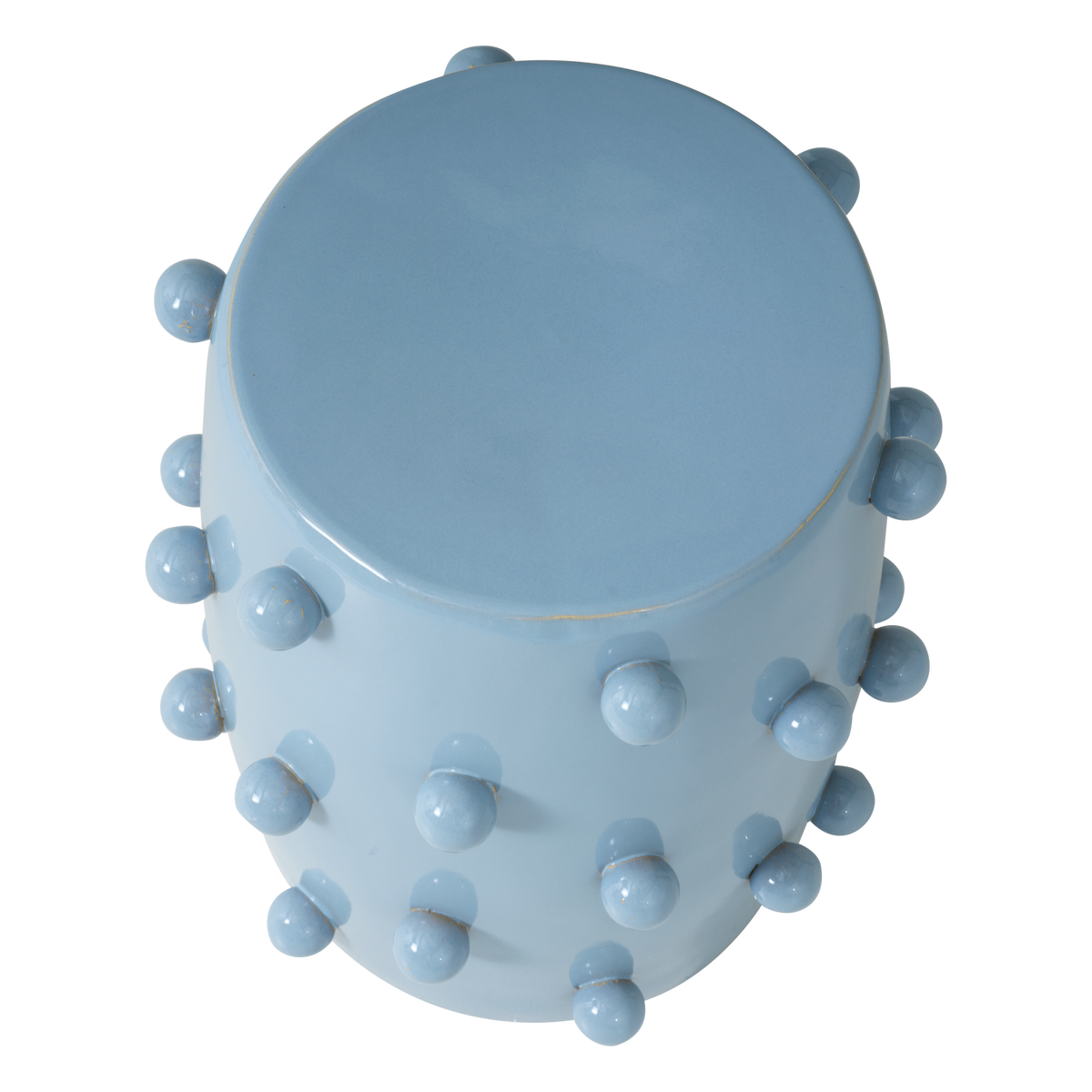 KNOBS DEKORATIVER BEISTELLTISCH O39X46 CM KERAMIK HELLBLAU