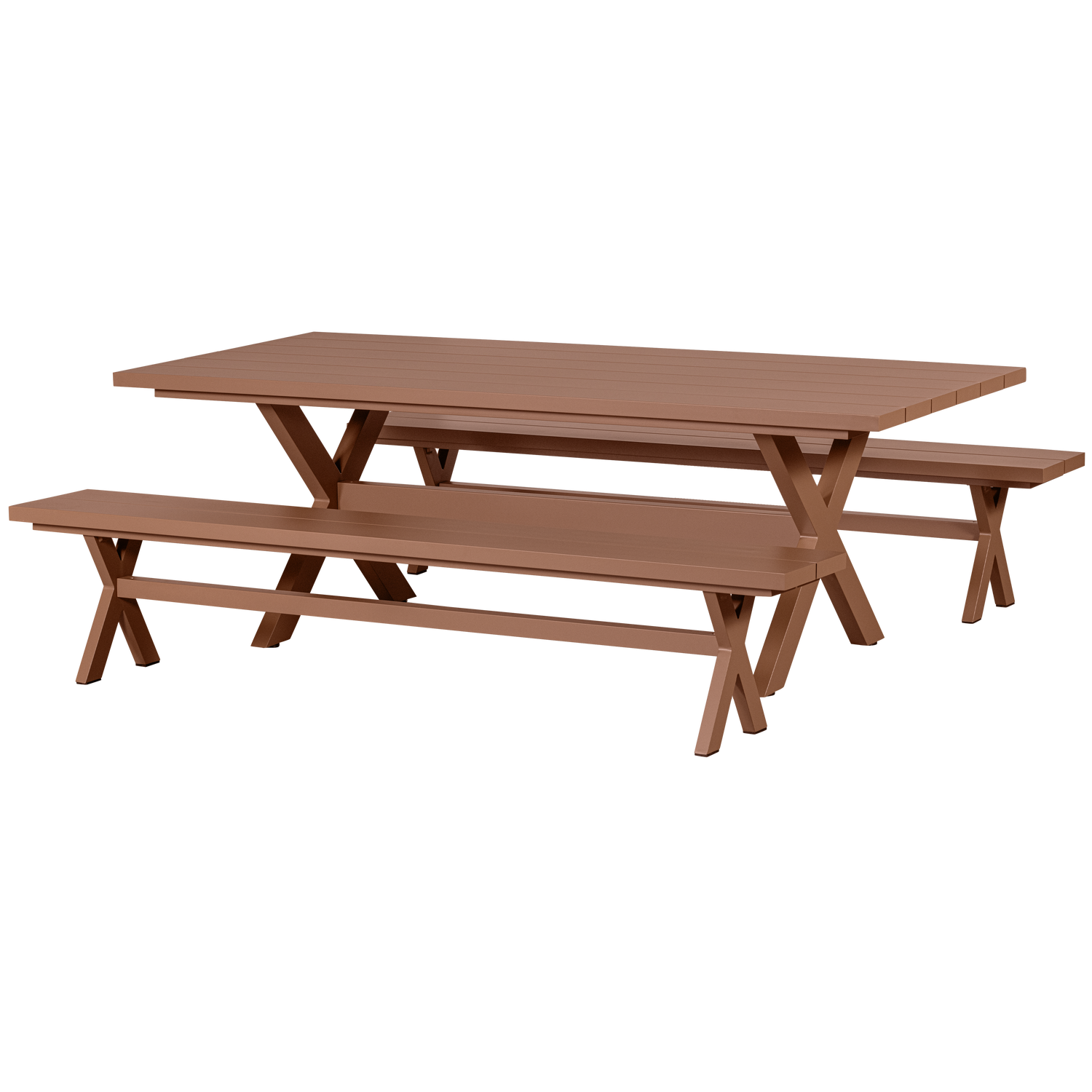 DELTA PICKNICK GARTEN ALUMINIUM TERRA 220x100CM