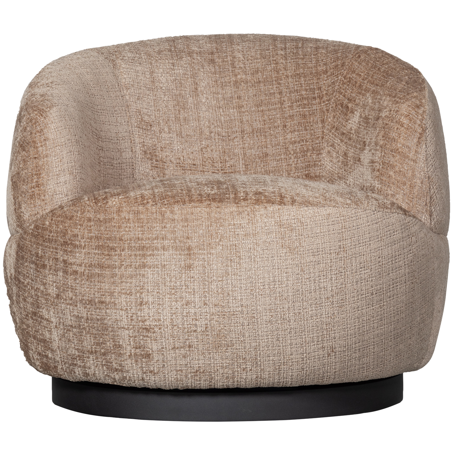 WOOLLY RUNDER DREHSESSEL CHENILLE SAND