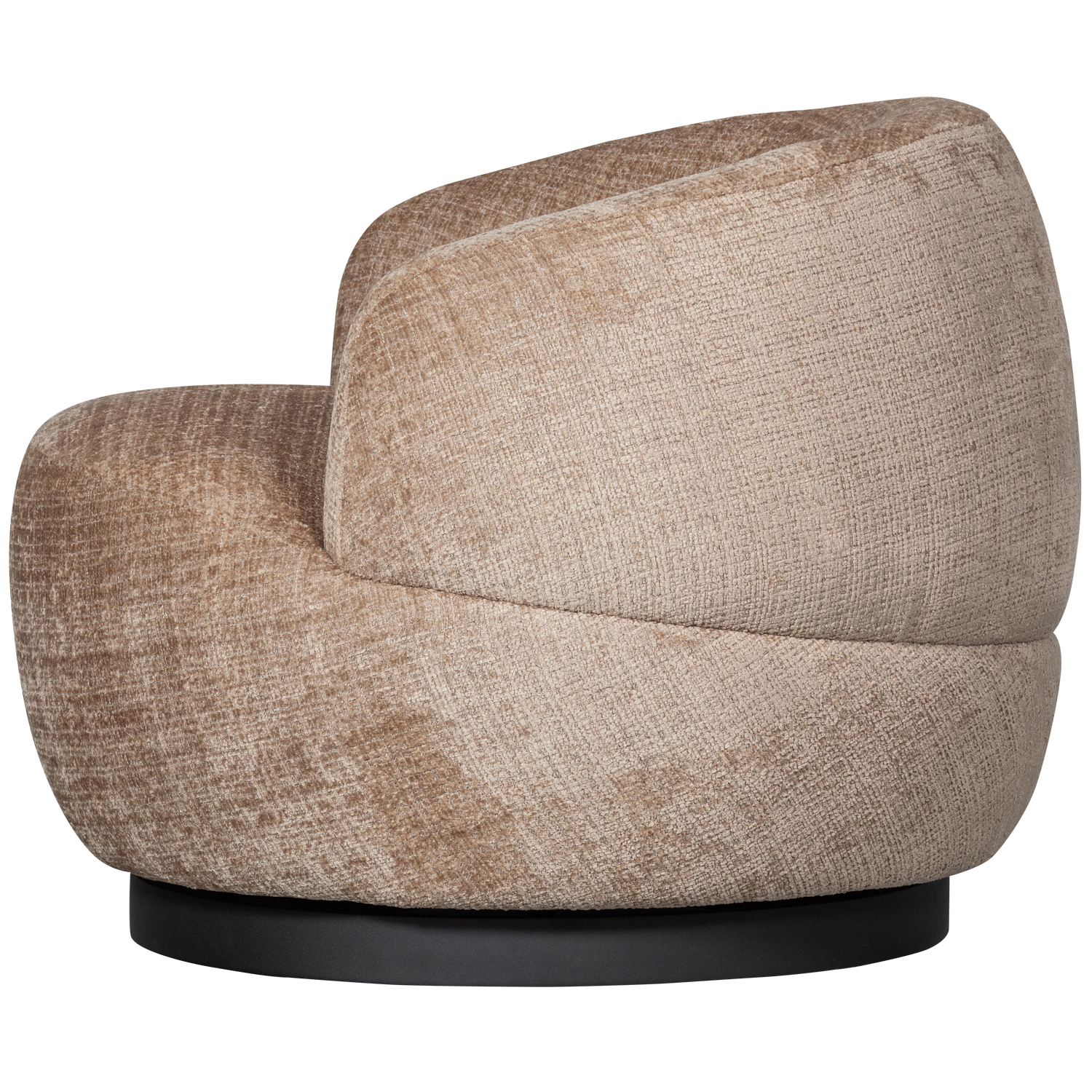 WOOLLY RUNDER DREHSESSEL CHENILLE SAND
