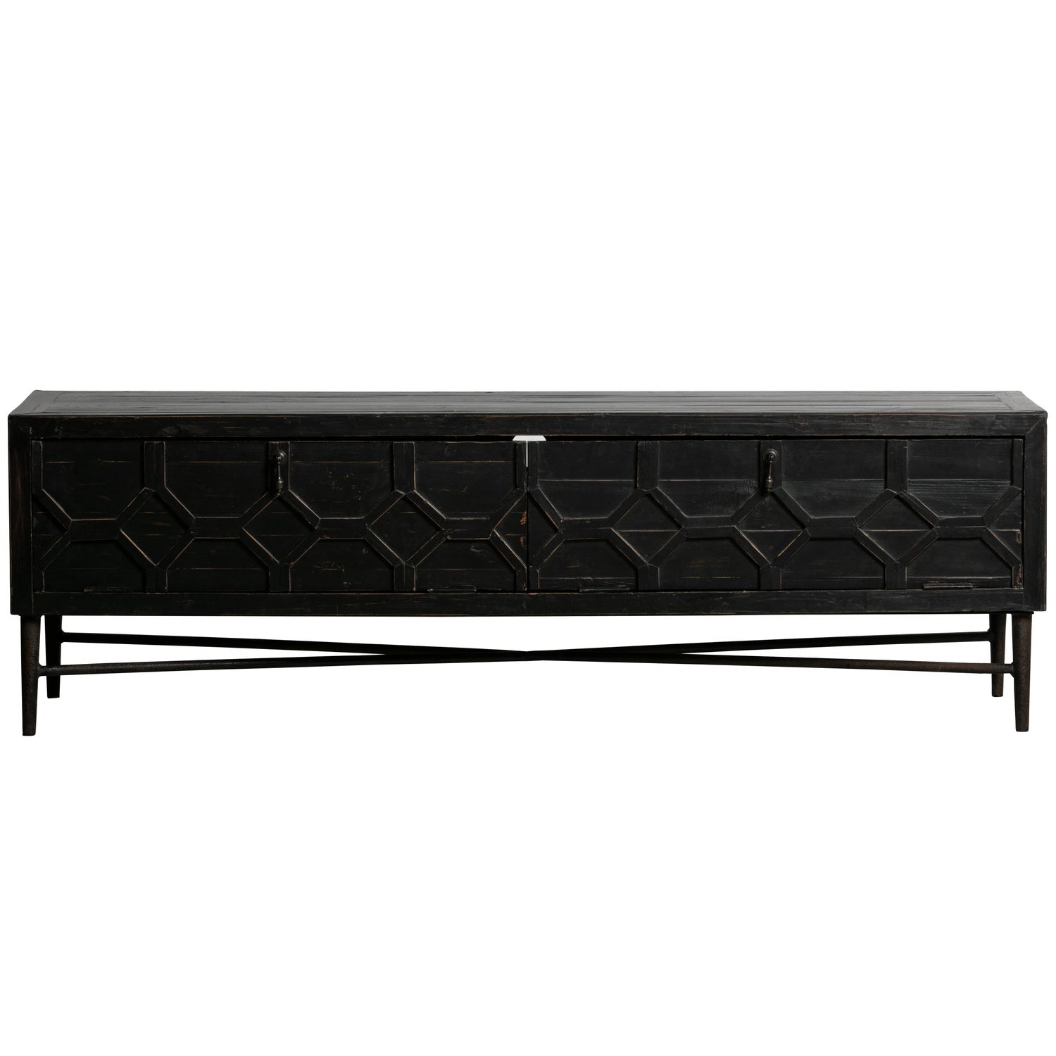 BEQUEST TV-MOBEL HOLZ SCHWARZ 160 CM