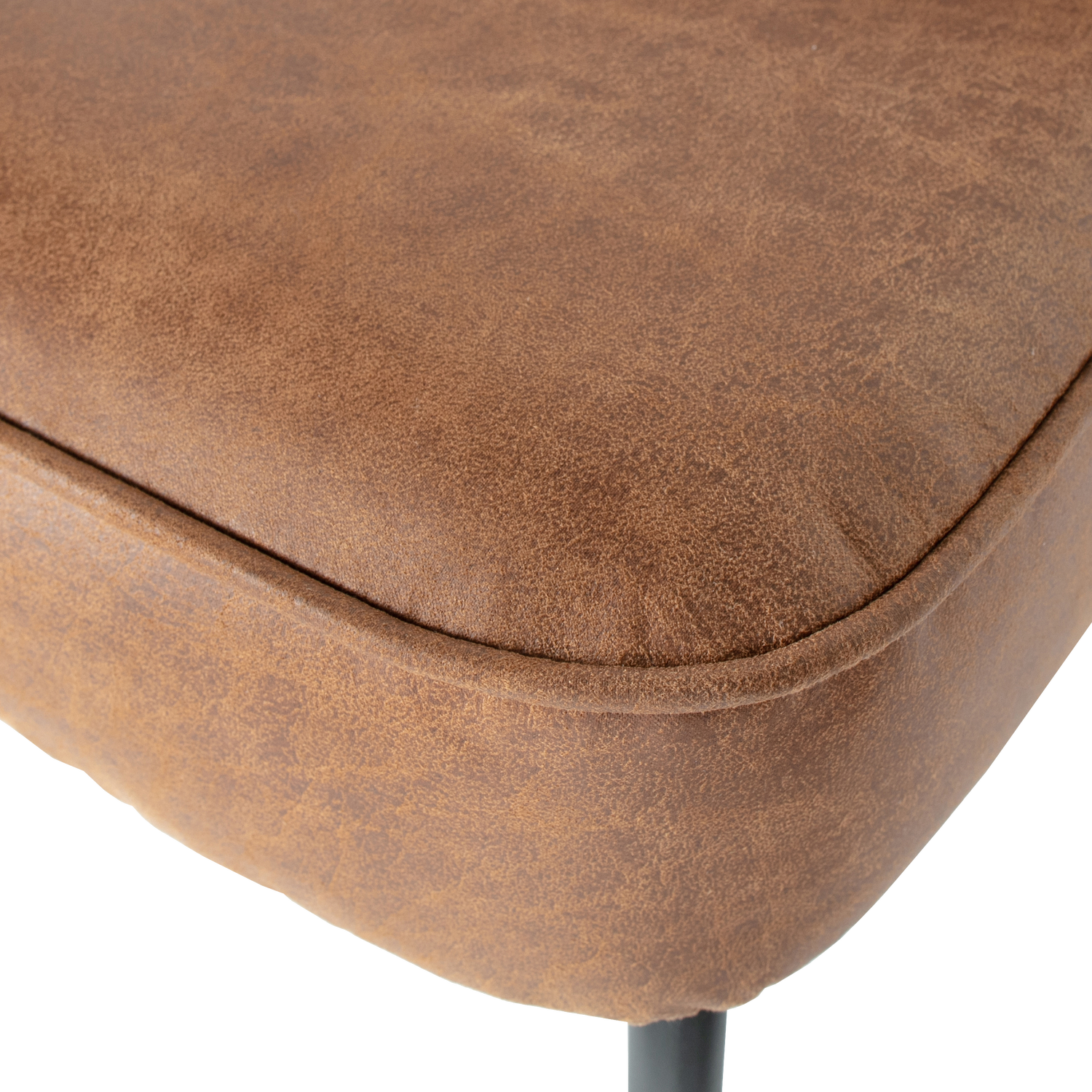 VOGUE ESSTISCHBANK LEDER COGNAC