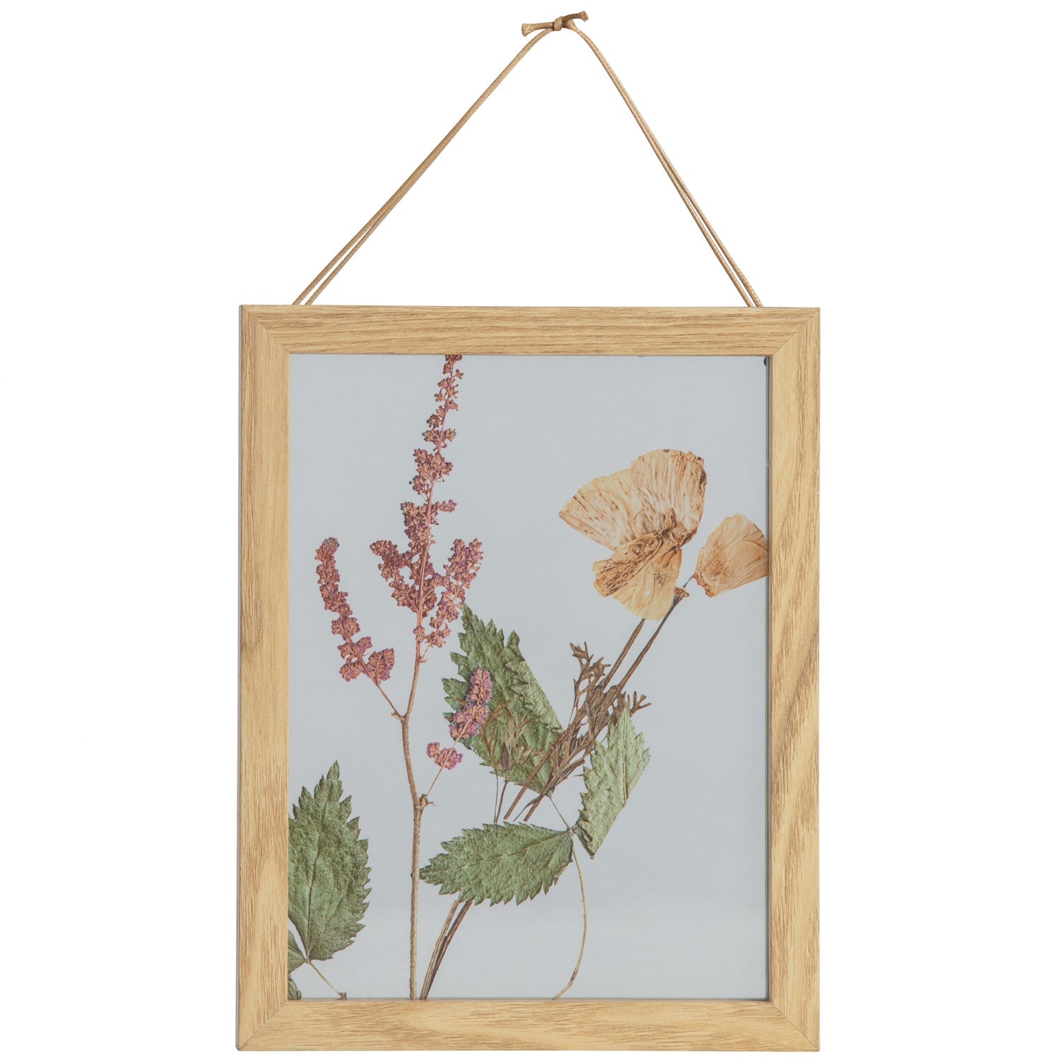 POTPOURRI FOTORAHMEN BLUMEN HOLZ NATURLICHE 23x18