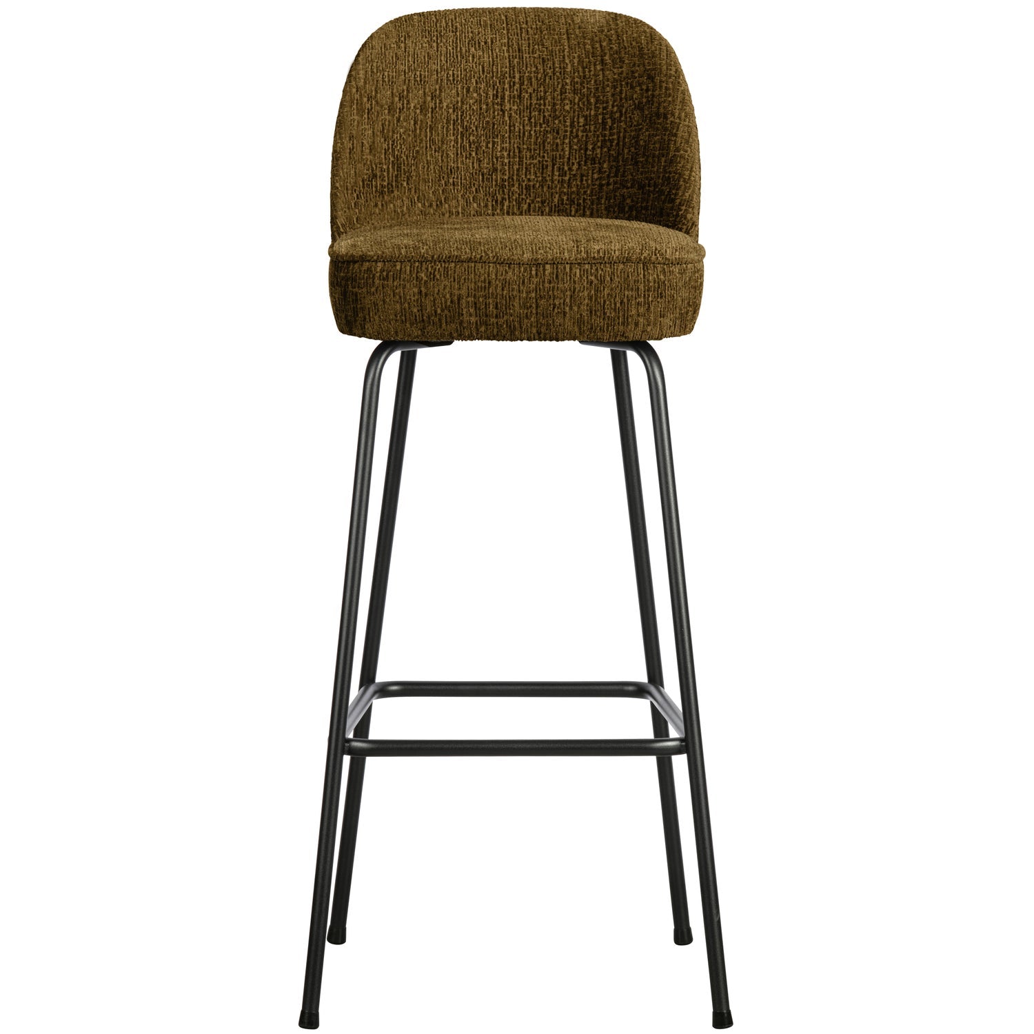 VOGUE BARHOCKER 80CM STRUCTURE VELVET BRASS