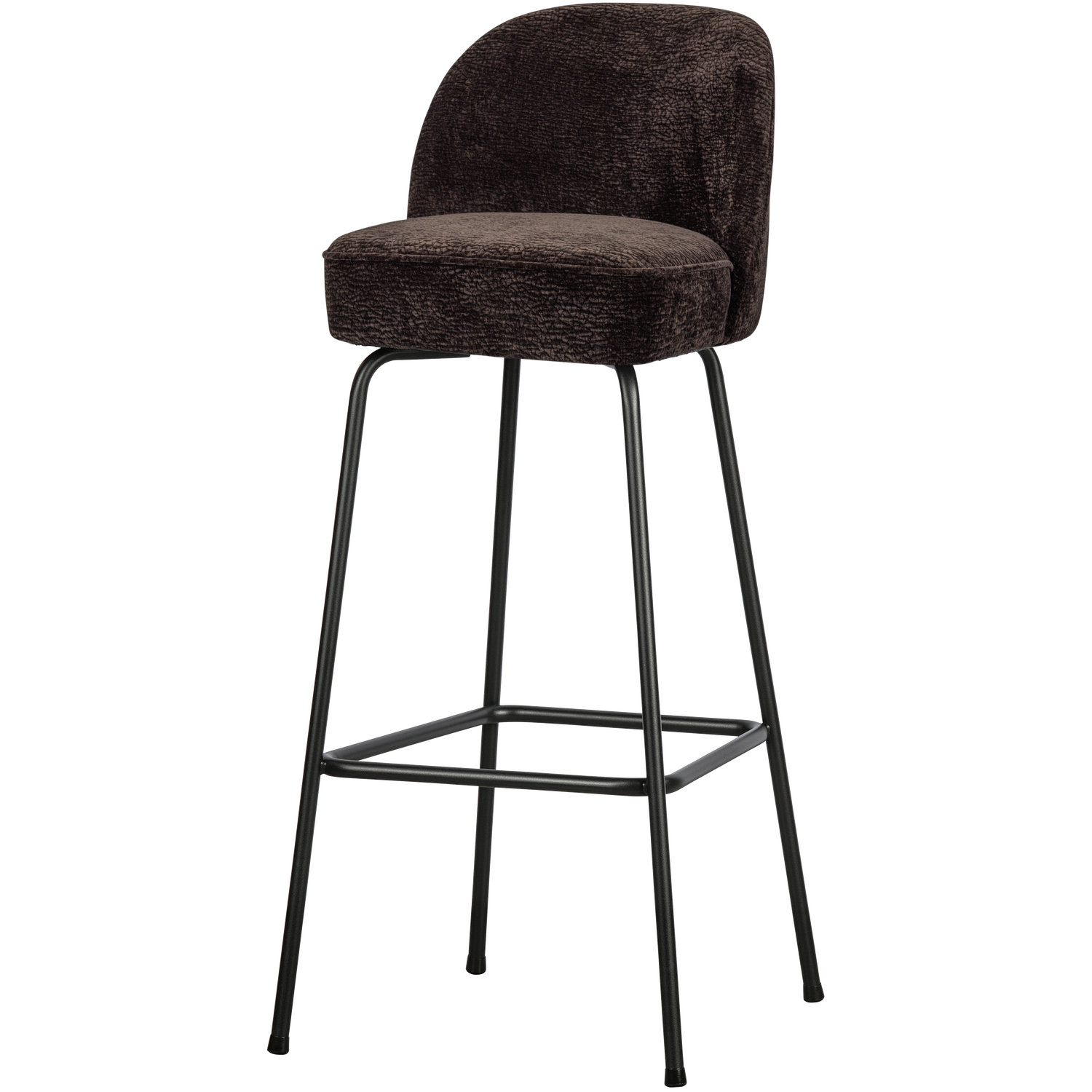 VOGUE BARHOCKER 80CM 3D CHENILLE DUNKELBRAUN
