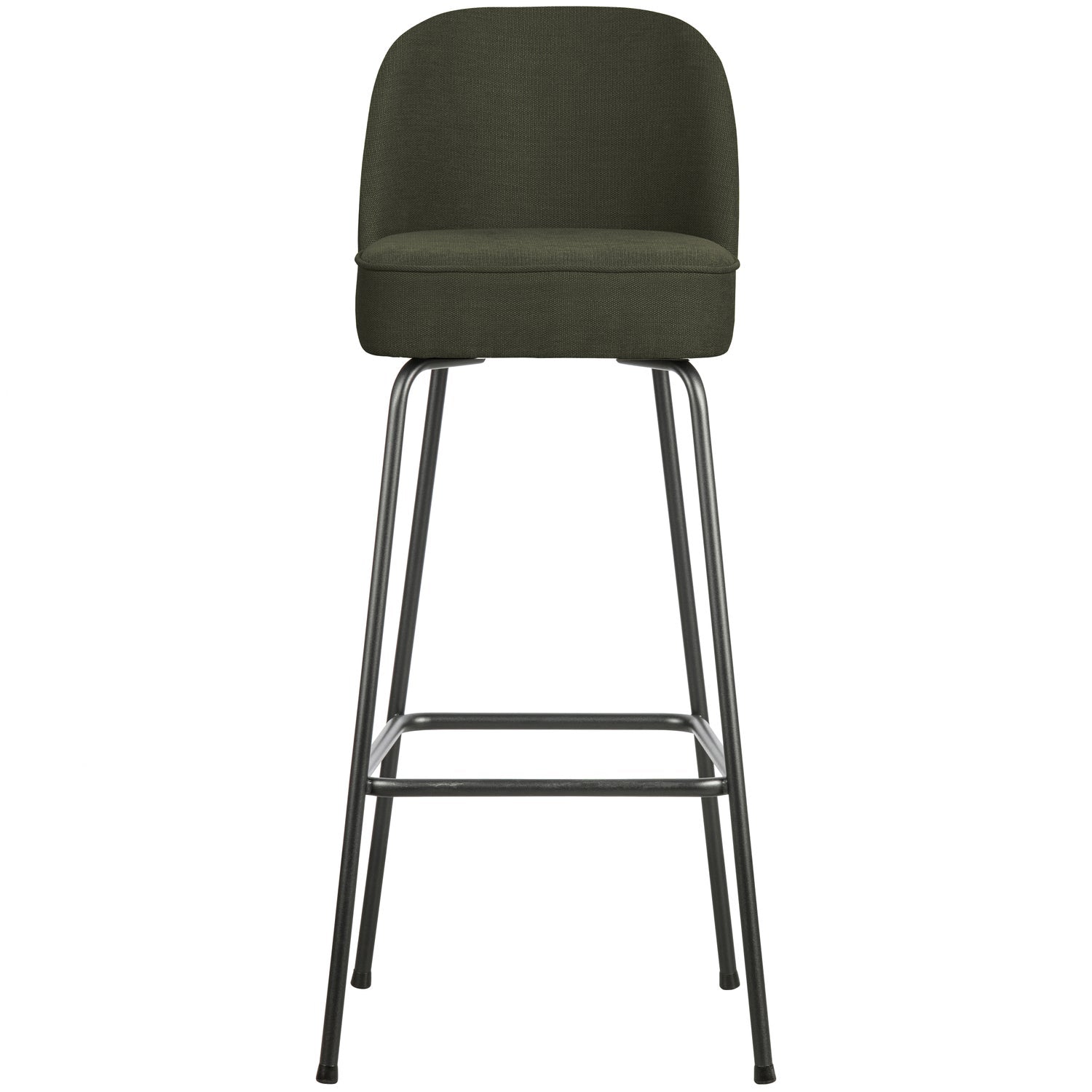 VOGUE BARHOCKER 80CM GEWEBTES STOFF WARMES GRUN