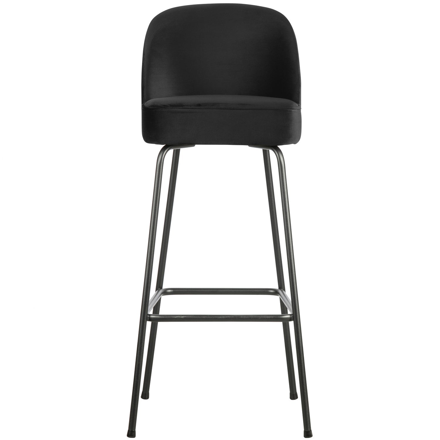 VOGUE BARHOCKER 80CM SAMT SCHWARZ