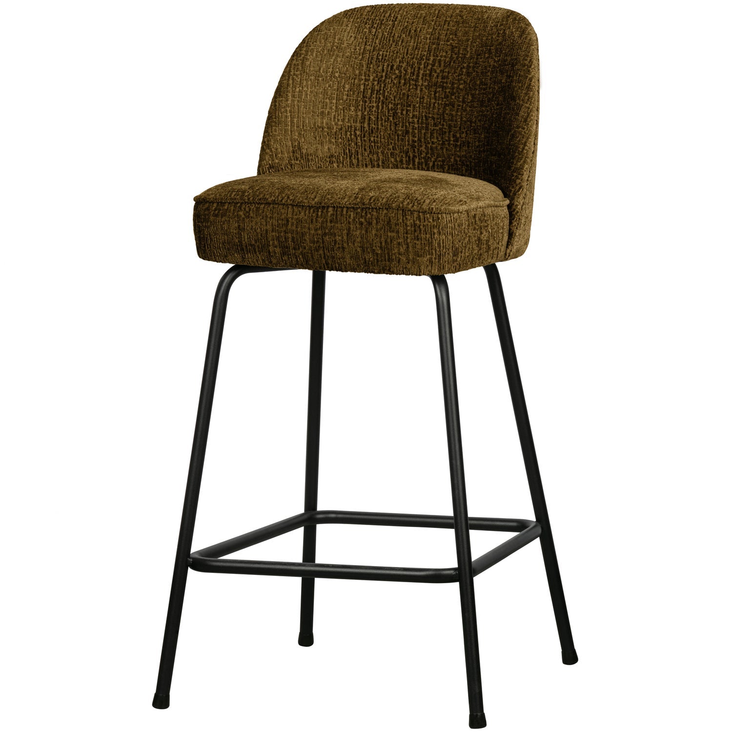 VOGUE BARHOCKER 65CM STRUCTURE VELVET BRASS