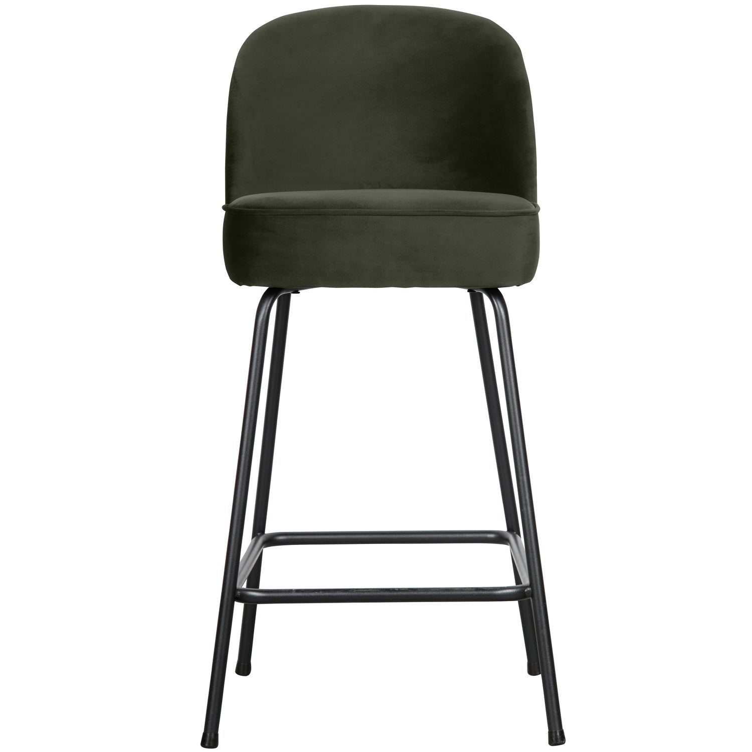 VOGUE BARHOCKER 65CM SAMT DUNKELGRUN