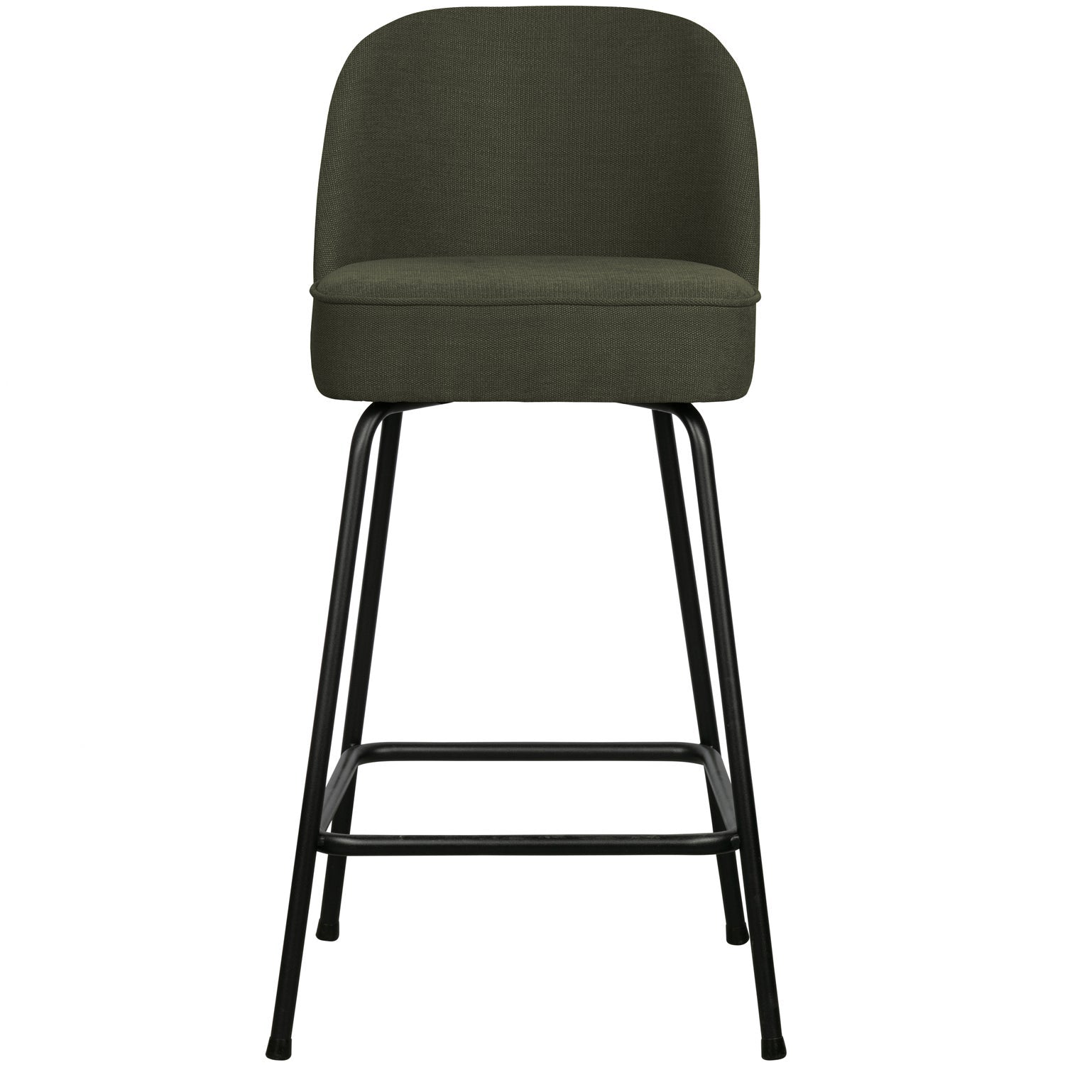 VOGUE BARHOCKER 65CM GEWEBTES STOFF WARMES GRUN