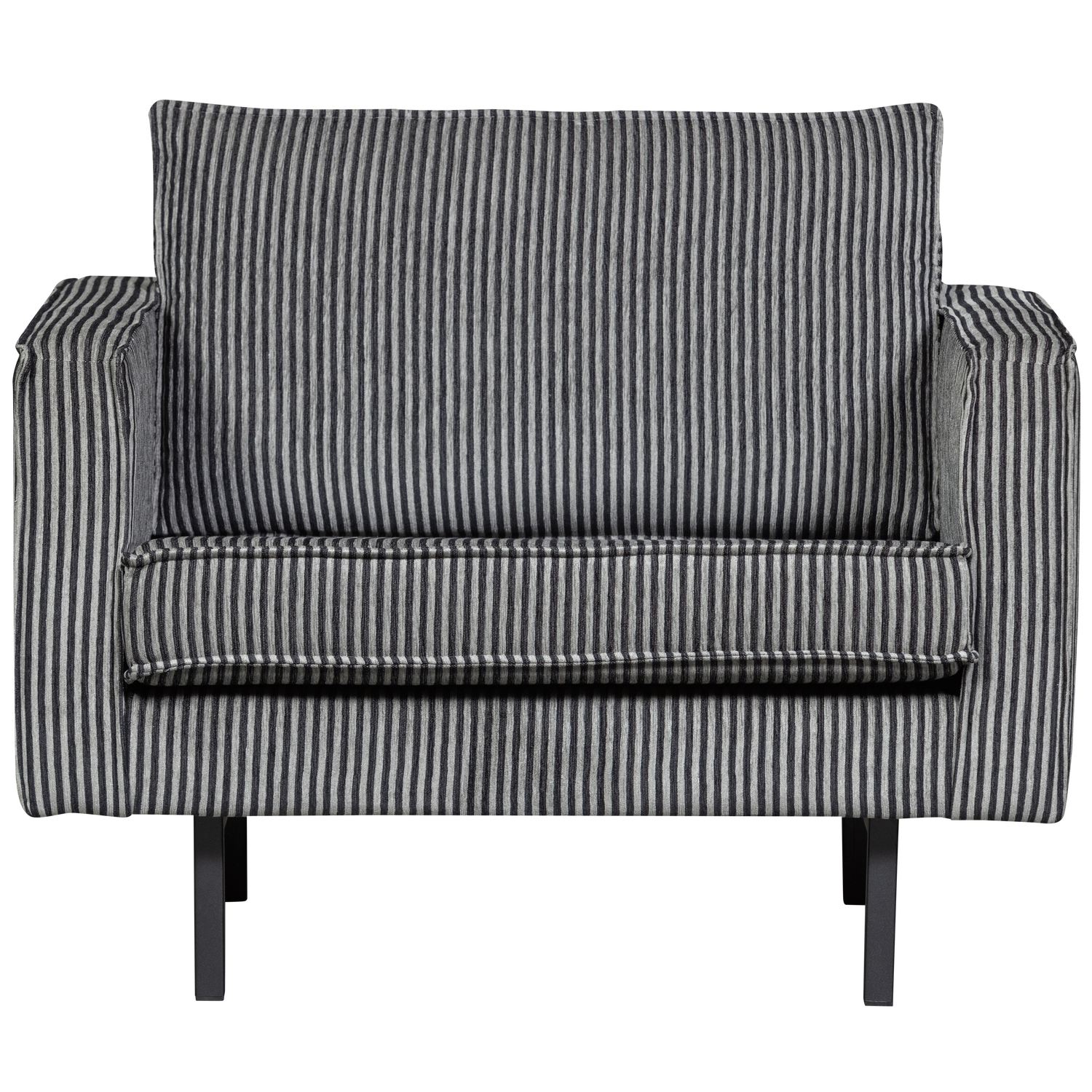 RODEO SESSEL STREIFEN SCHWARZ/GRAU