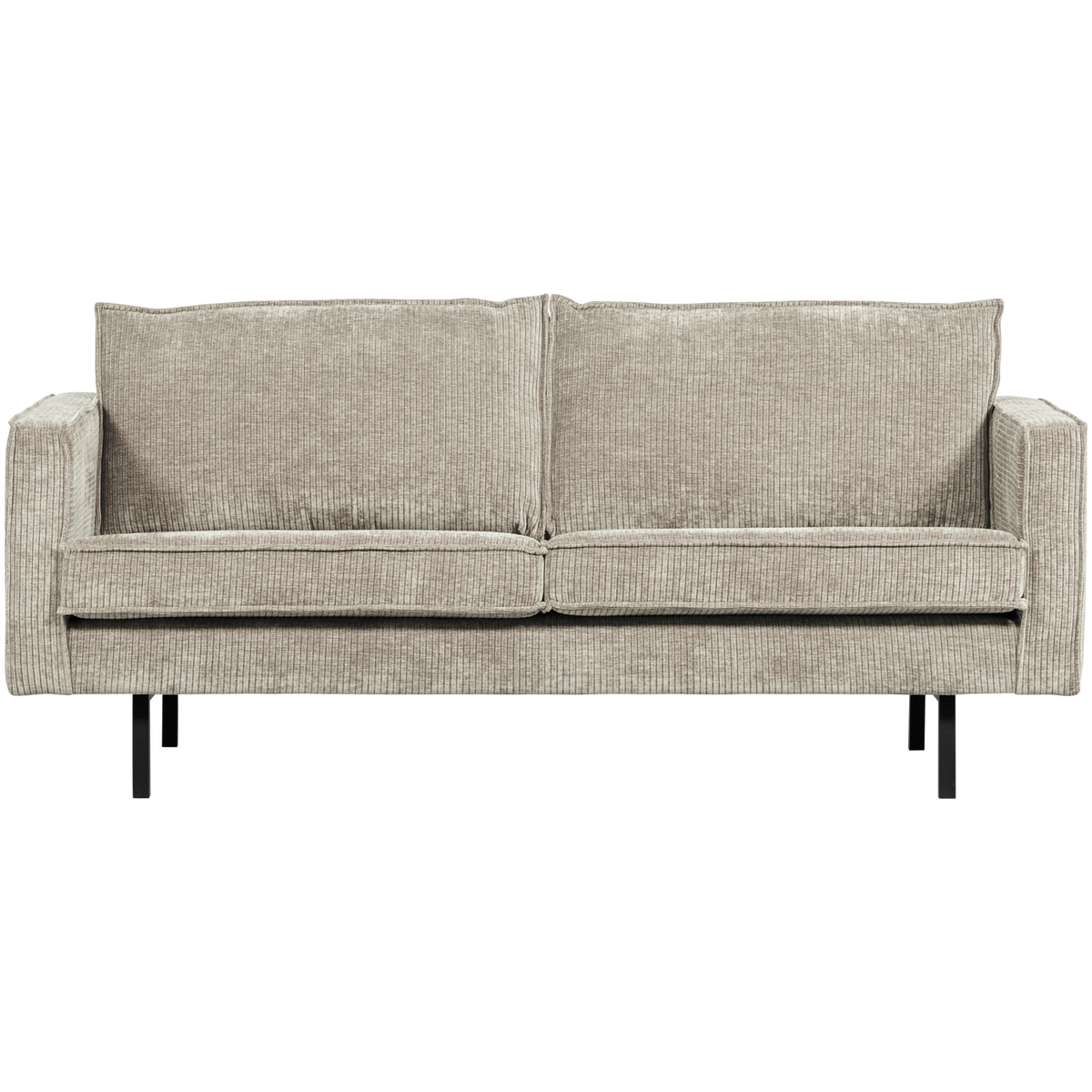 RODEO 2,5-SITZER SOFA GERIPPTER STOFF DUNKLER SAND