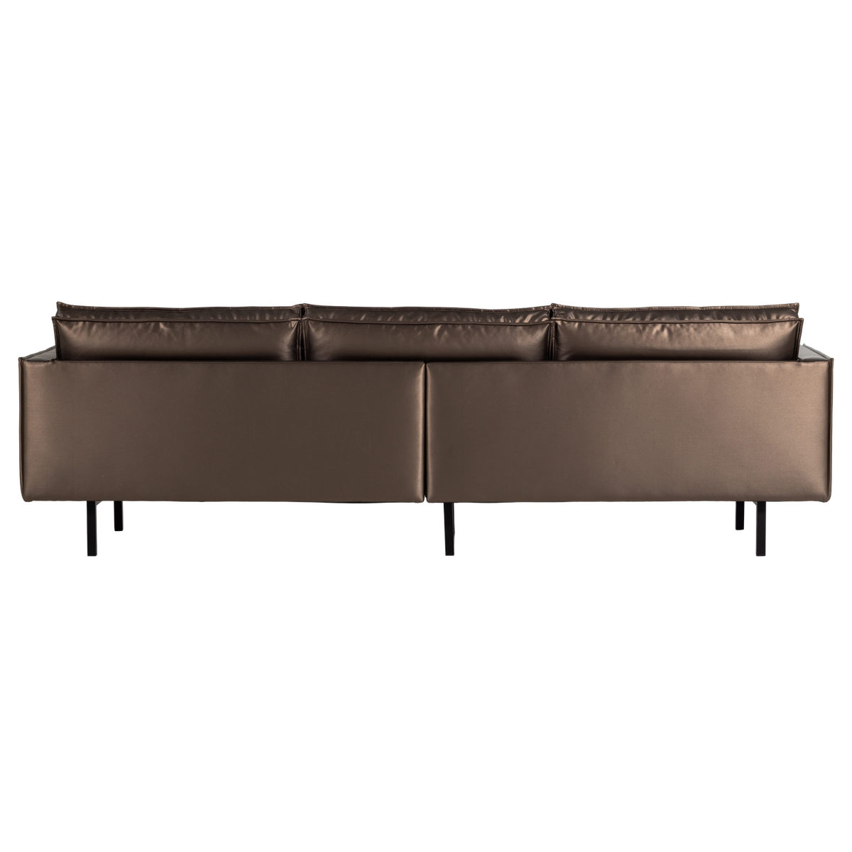 RODEO SOFA 3-SITZER METALLIC COPPER BRAUN