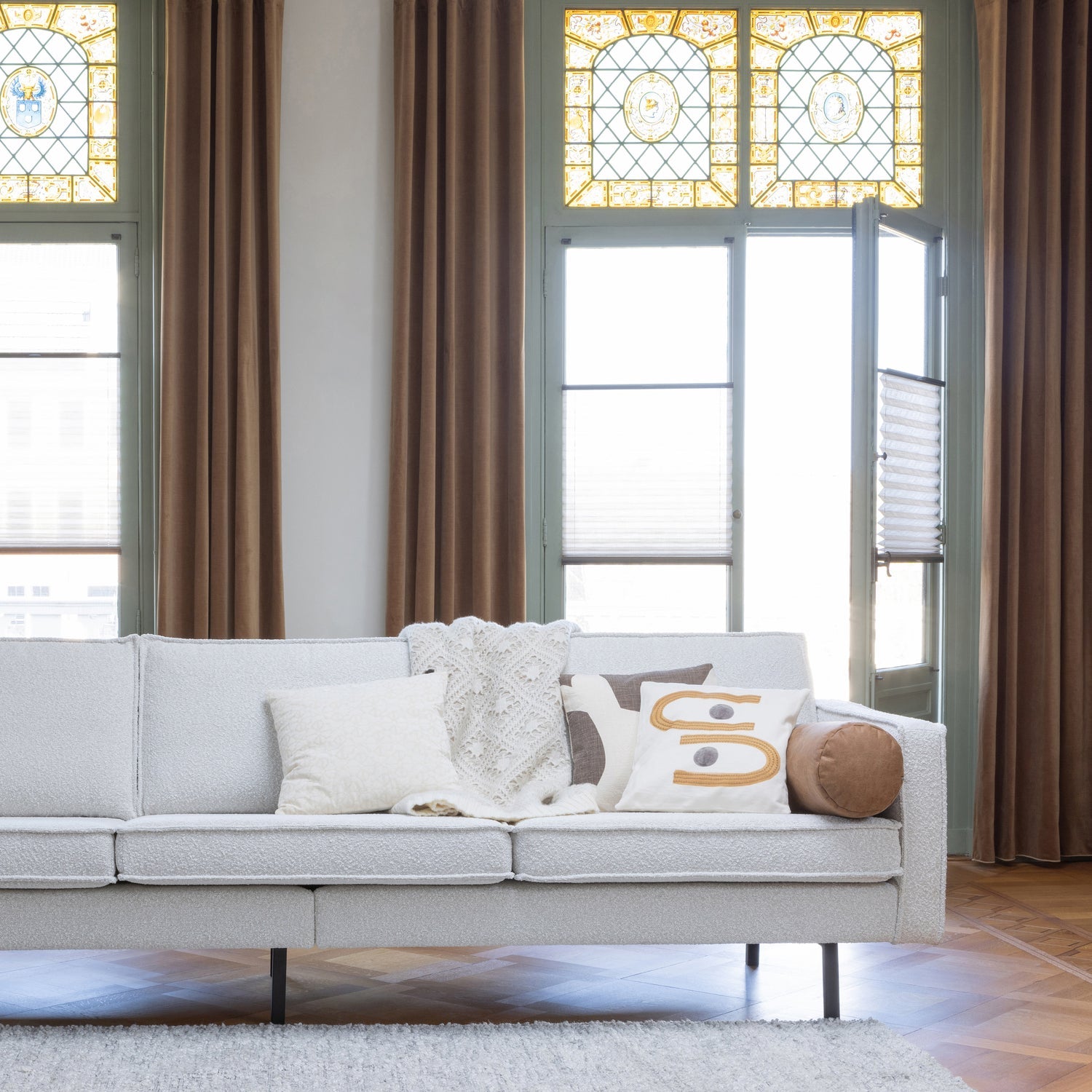 RODEO SOFA 3-SEATER BOUCLE NATURAL
