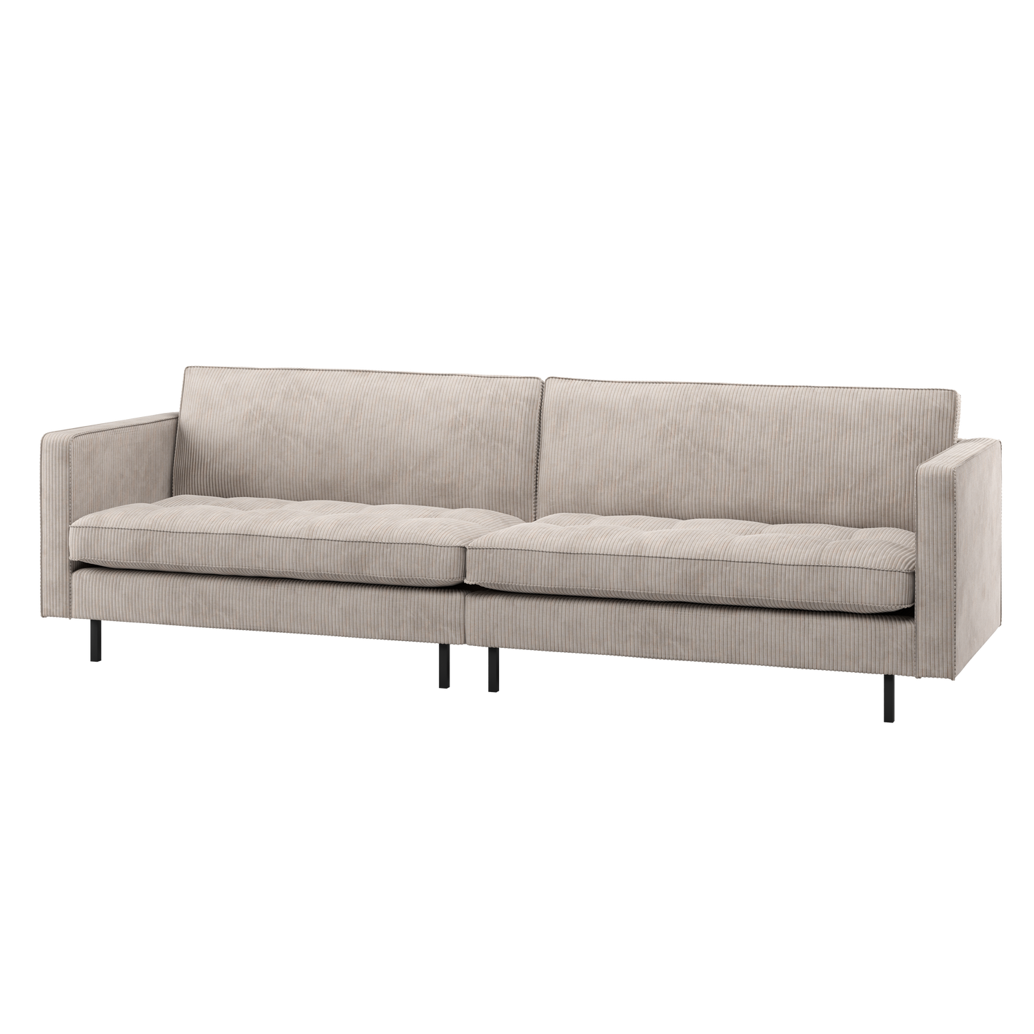 RODEO CLASSIC 3-SITZER SOFA GERIPPTER STOFF ECRU