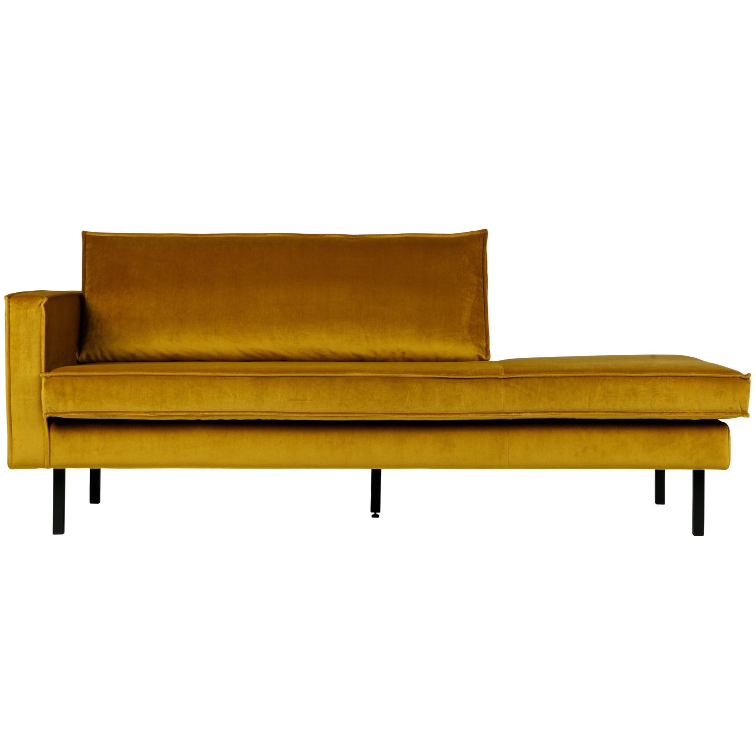 RODEO DAYBED LEFT VELVET OCHRE